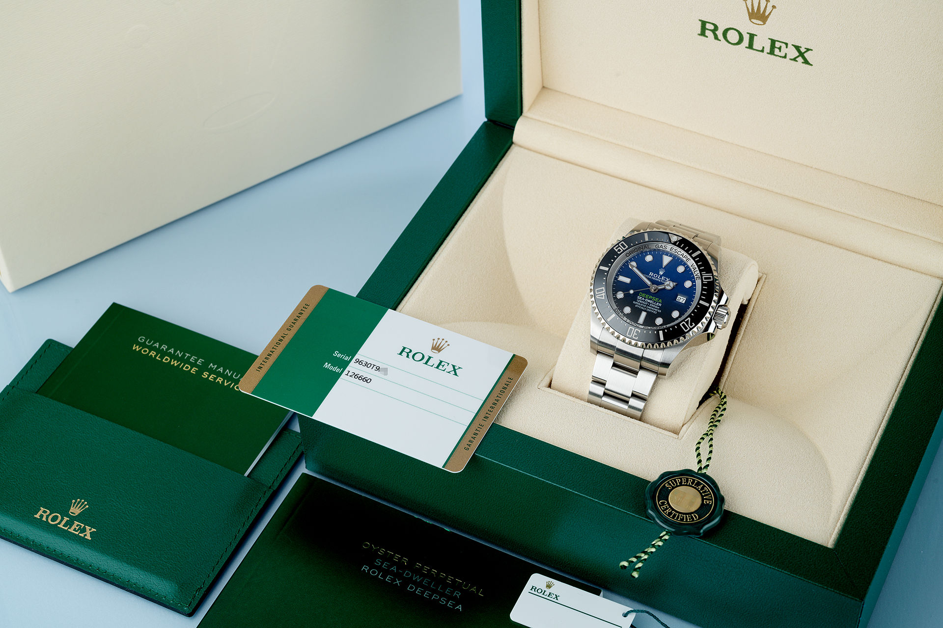 ref 126660 | 5 Year Warranty 'Latest 3235 Calibre' | Rolex Deepsea D-Blue