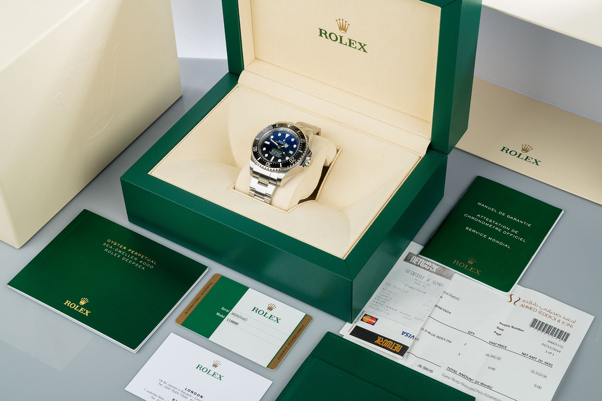 ref 116660 | Box & Certificate | Rolex Deepsea D-Blue