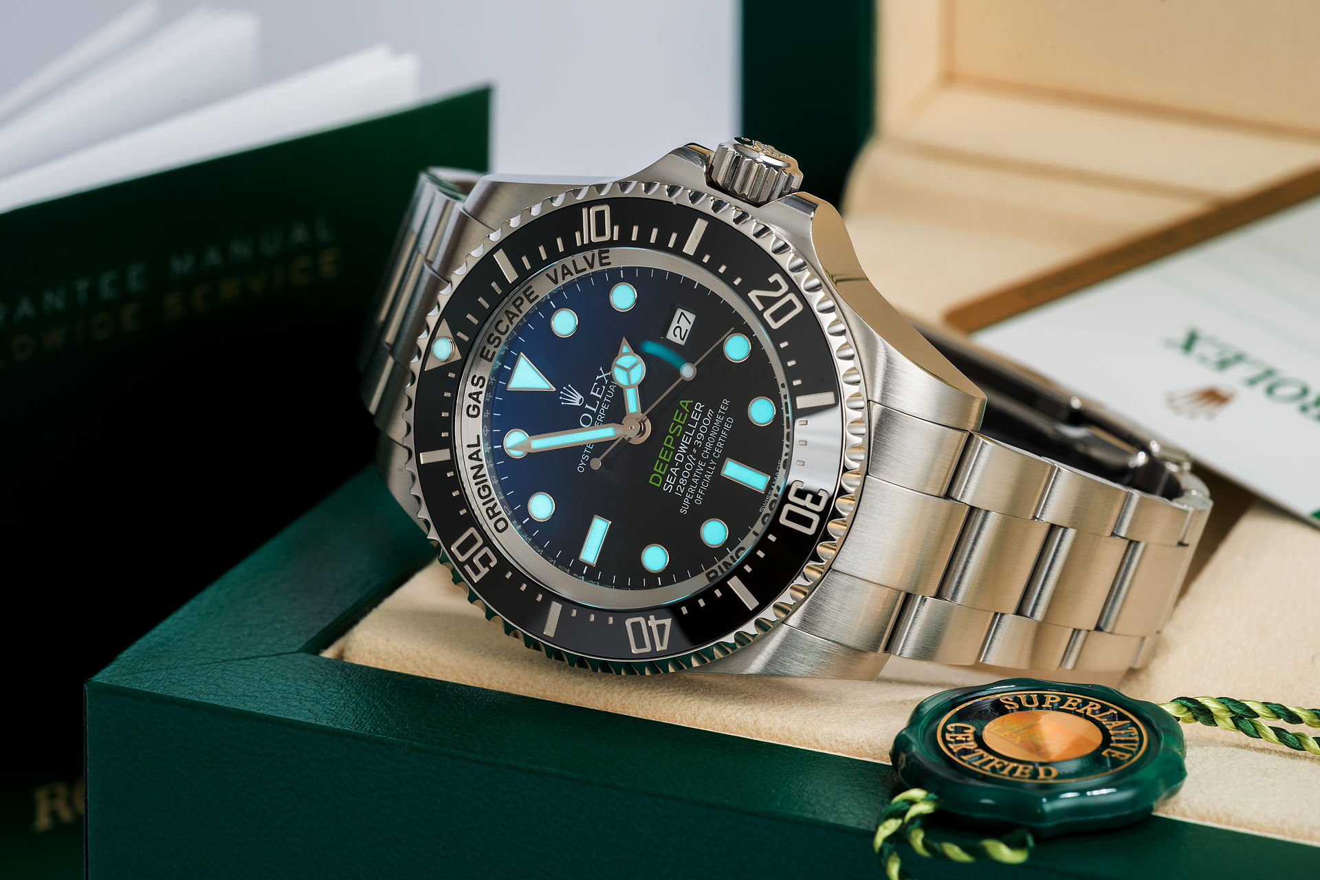 hver for sig newness pelleten Rolex Deepsea D-Blue Watches | ref 116660 | James Cameron 'Complete Set' |  The Watch Club