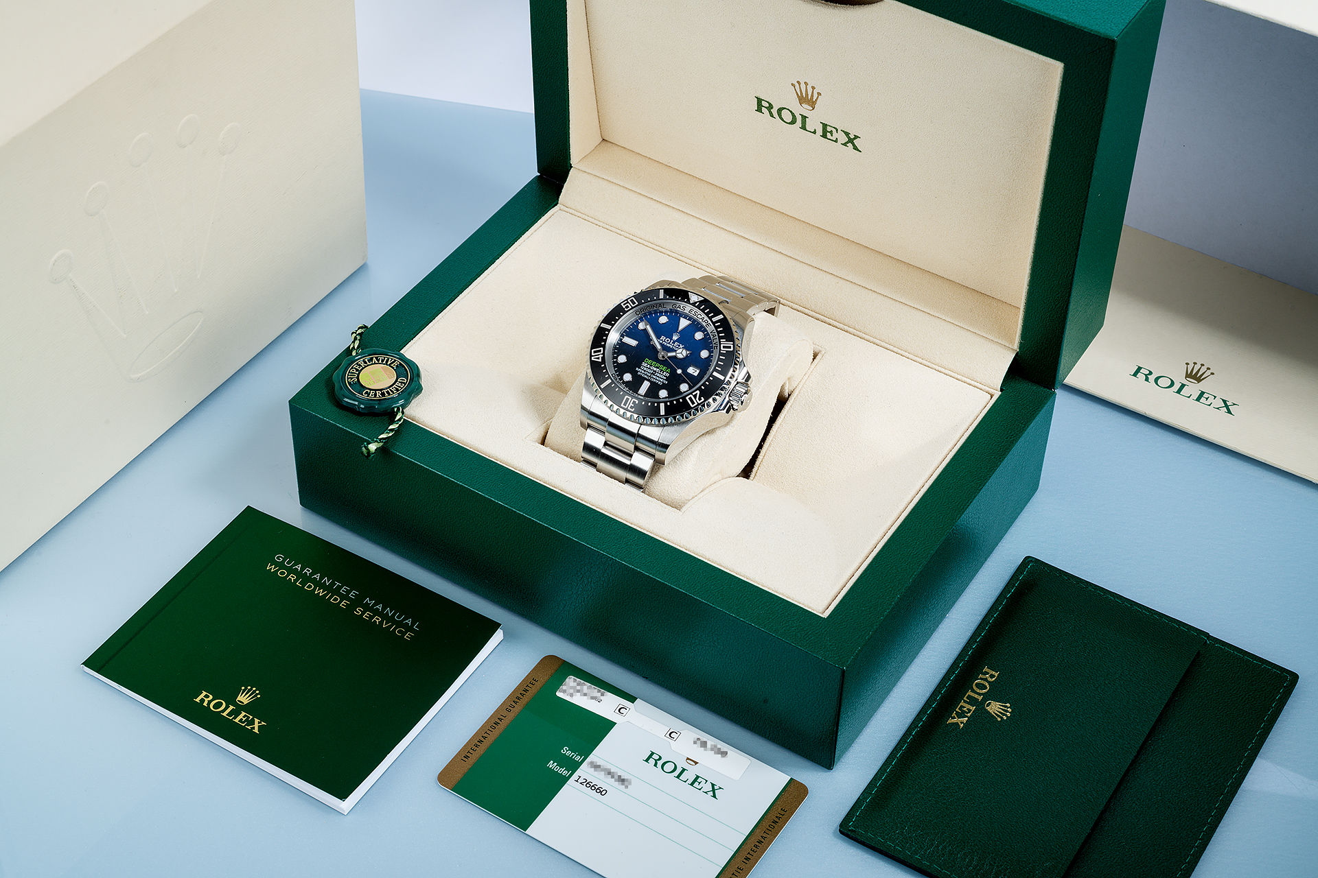 ref 126660 | 'New Model' Warranty to 2023 | Rolex Deepsea D-Blue