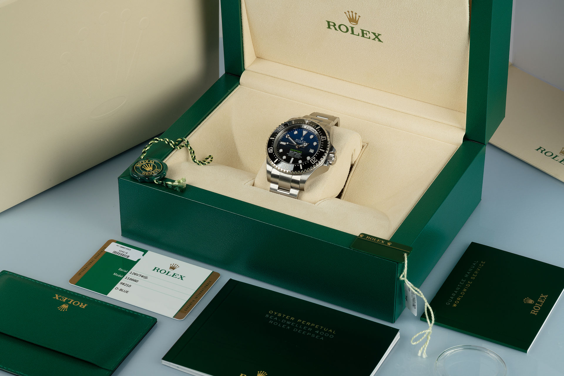 ref 116660 | Rolex Warranty to 2020 | Rolex Deepsea D-Blue