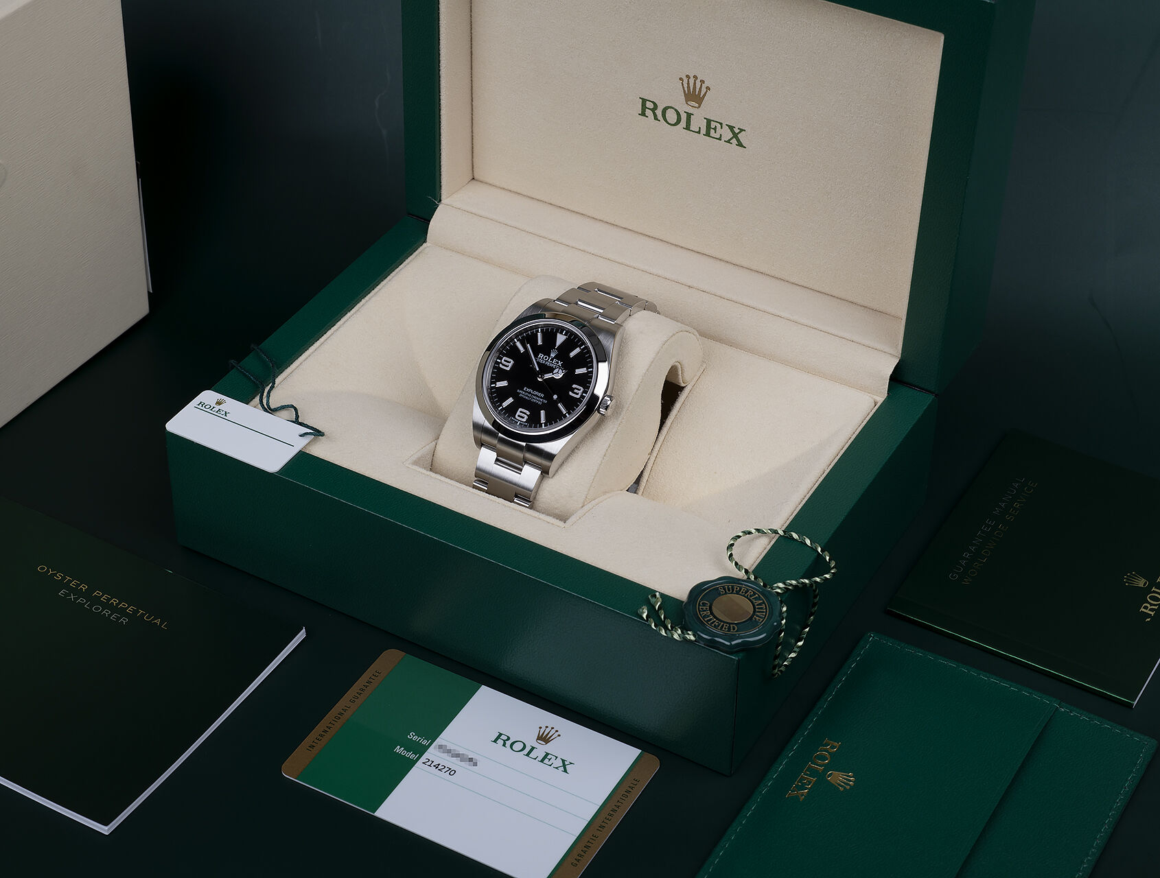 ref 214270 | 214270 - Box & Certificate | Rolex Explorer