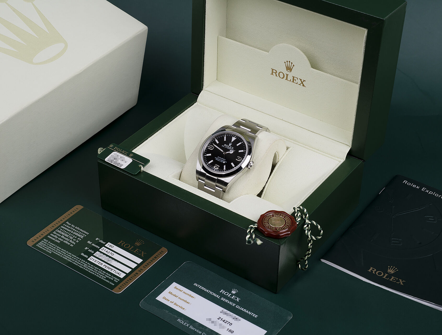 ref 214270 | 214270 - Box & Certificate | Rolex Explorer