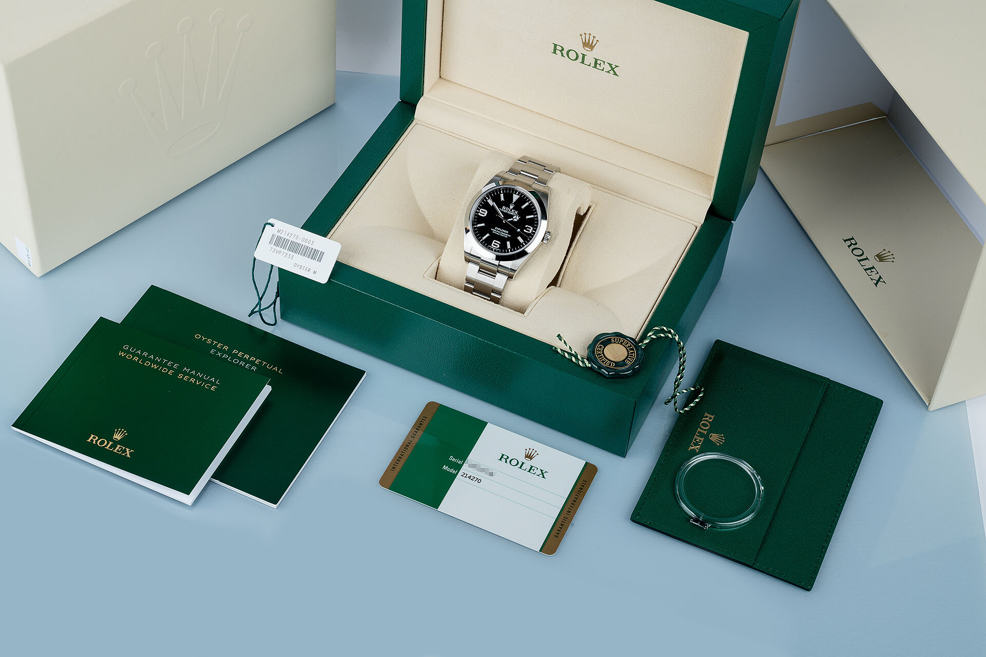 ref 214270 | Box & Certificate | Rolex Explorer