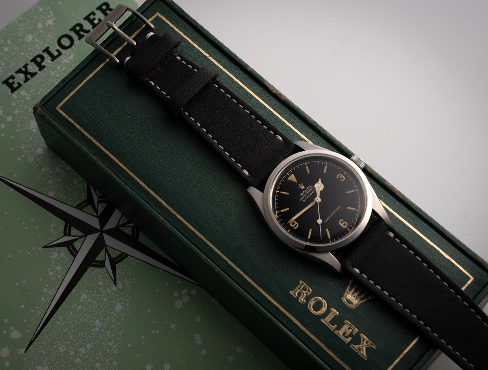 ref 5504 | Gilt Dial 'Exclamation Point' | Rolex Explorer