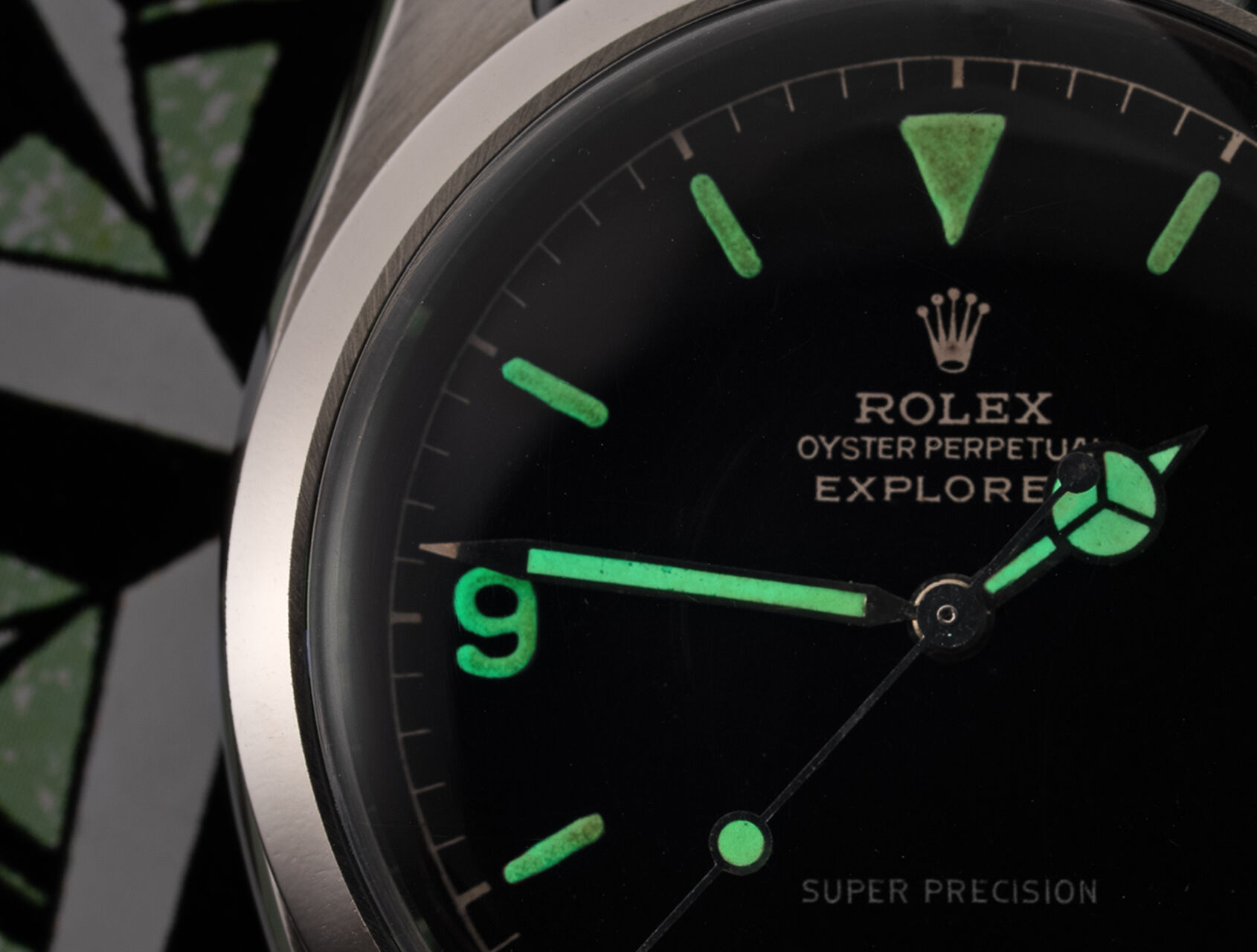 ref 5504 | Gilt Dial 'Exclamation Point' | Rolex Explorer