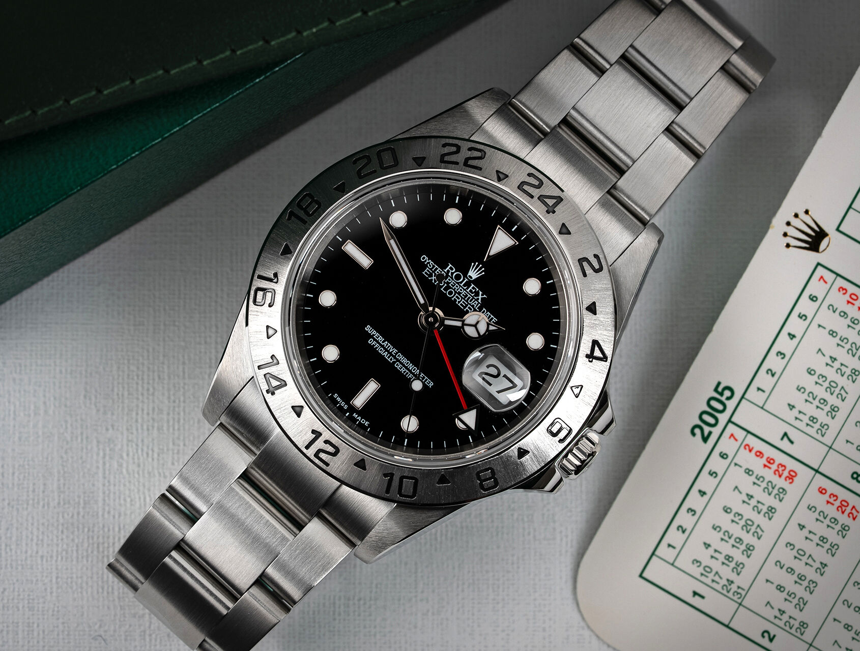 ref 16570 | 16570 - Box & Certificate | Rolex Explorer II