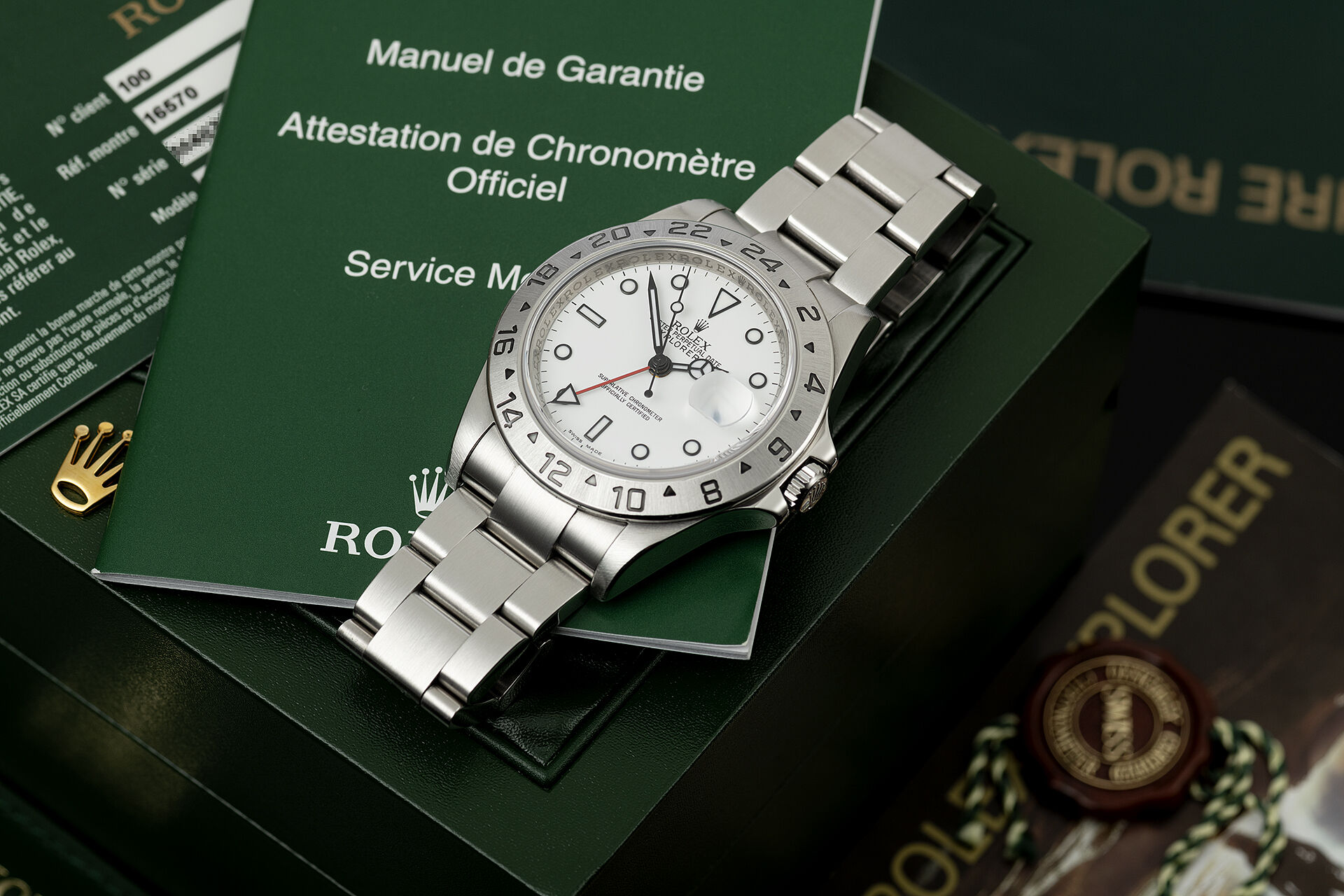 ref 16570 | 'Rolex Warranty Card' | Rolex Explorer II