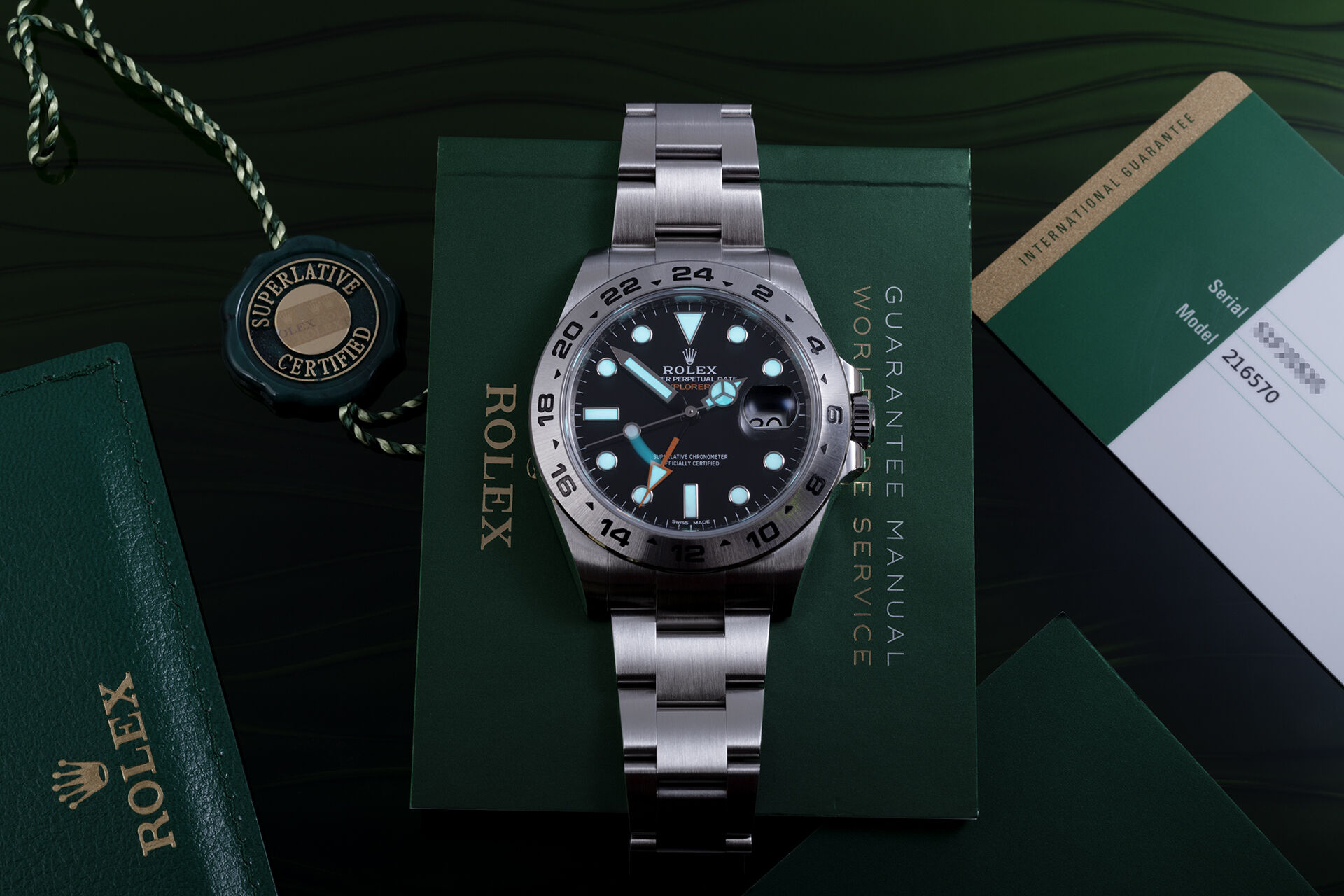 ref 216570 | Box & Certificate  | Rolex Explorer II