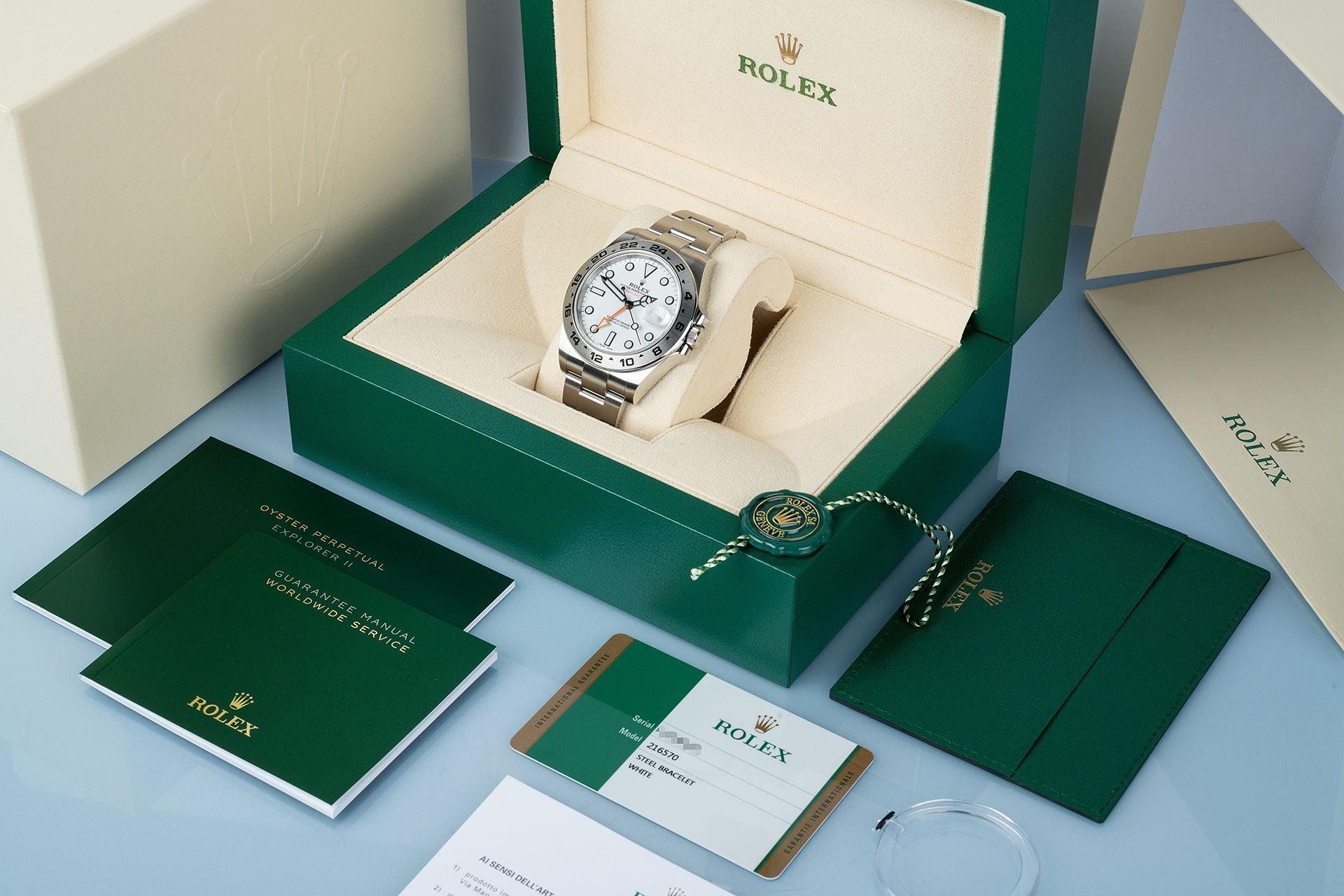 ref 216570 | Complete Set '5 Year Warranty' | Rolex Explorer II