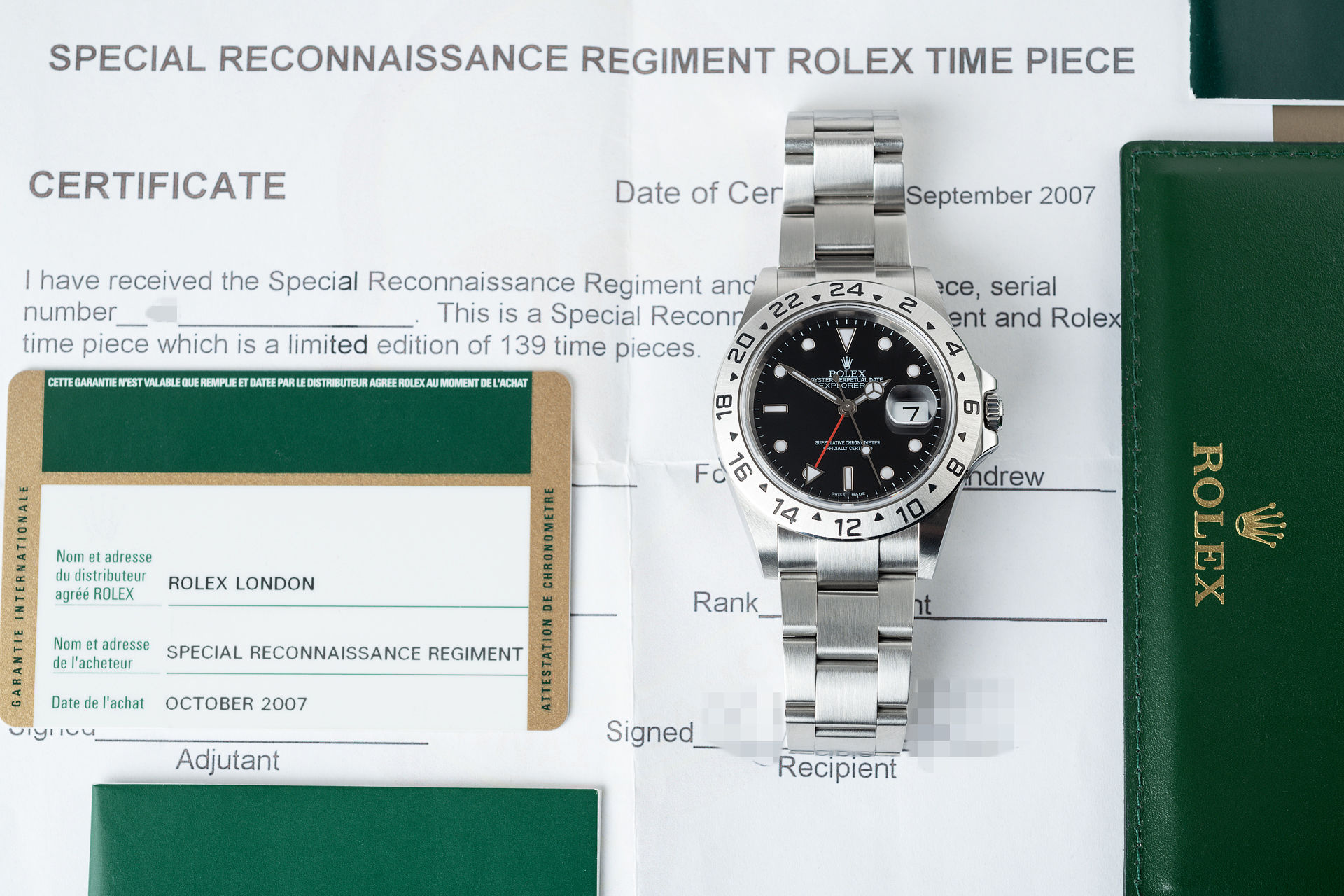 ref 16570 | Rare 'Military Edition' | Rolex Explorer II