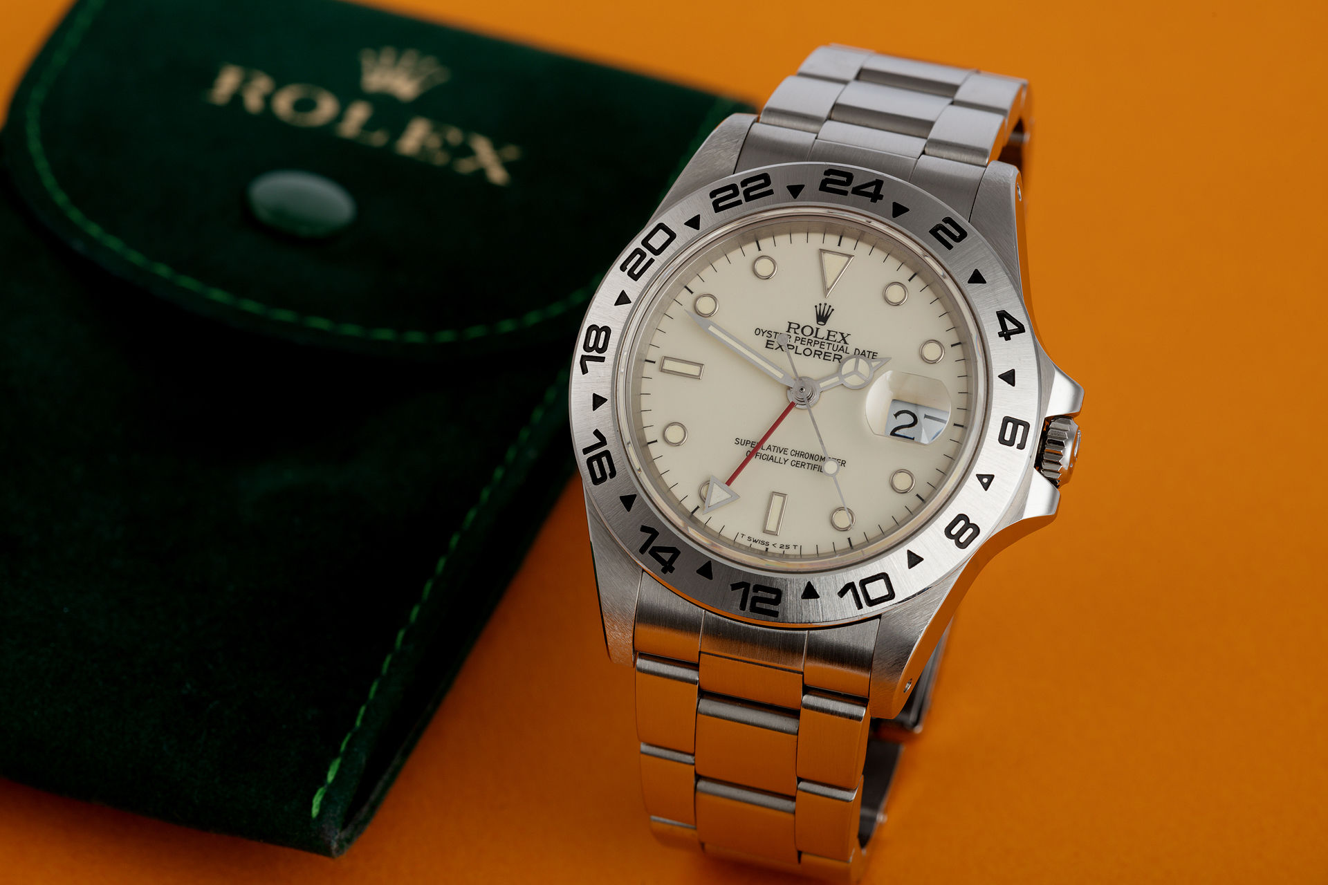 ref 16550 | Rare 'Non Rail' Transitional Model | Rolex Explorer II