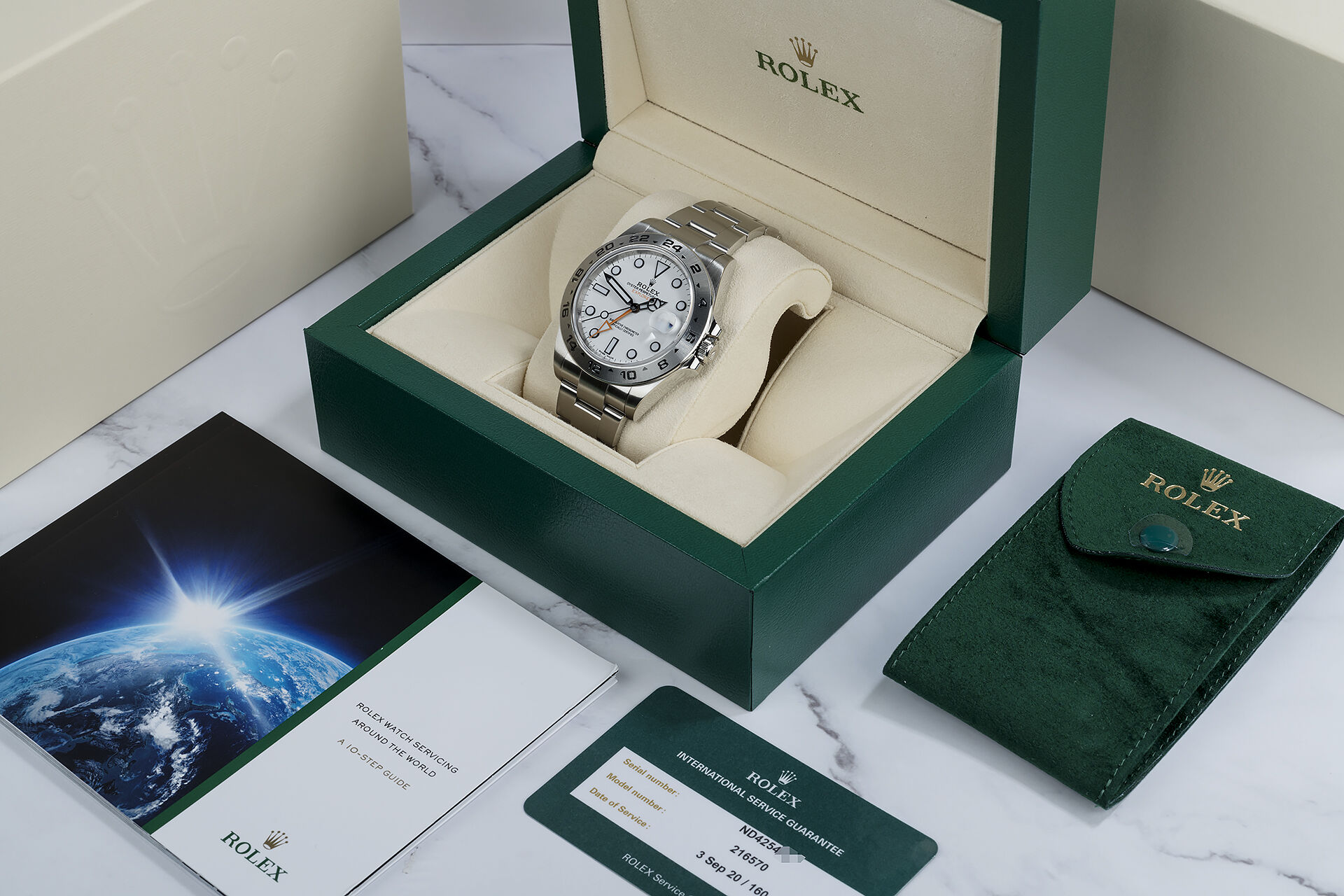 ref 216570 | Rolex Service warranty  | Rolex Explorer II