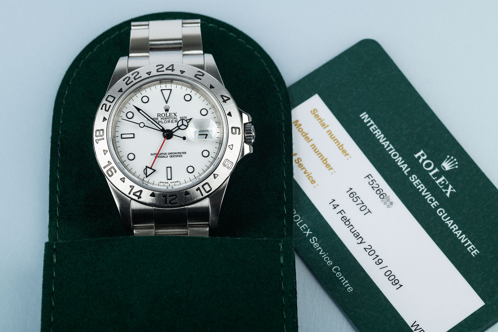 ref 16570 | Under Rolex Service Warranty | Rolex Explorer II