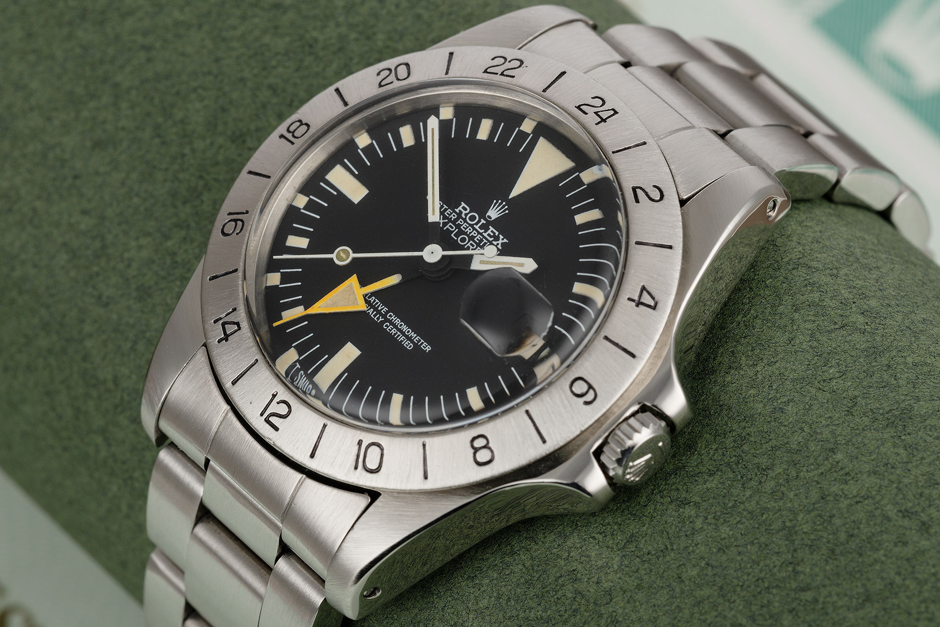 ref 1655 | Vintage Orange Hand 'Box & Certificate' | Rolex Explorer II