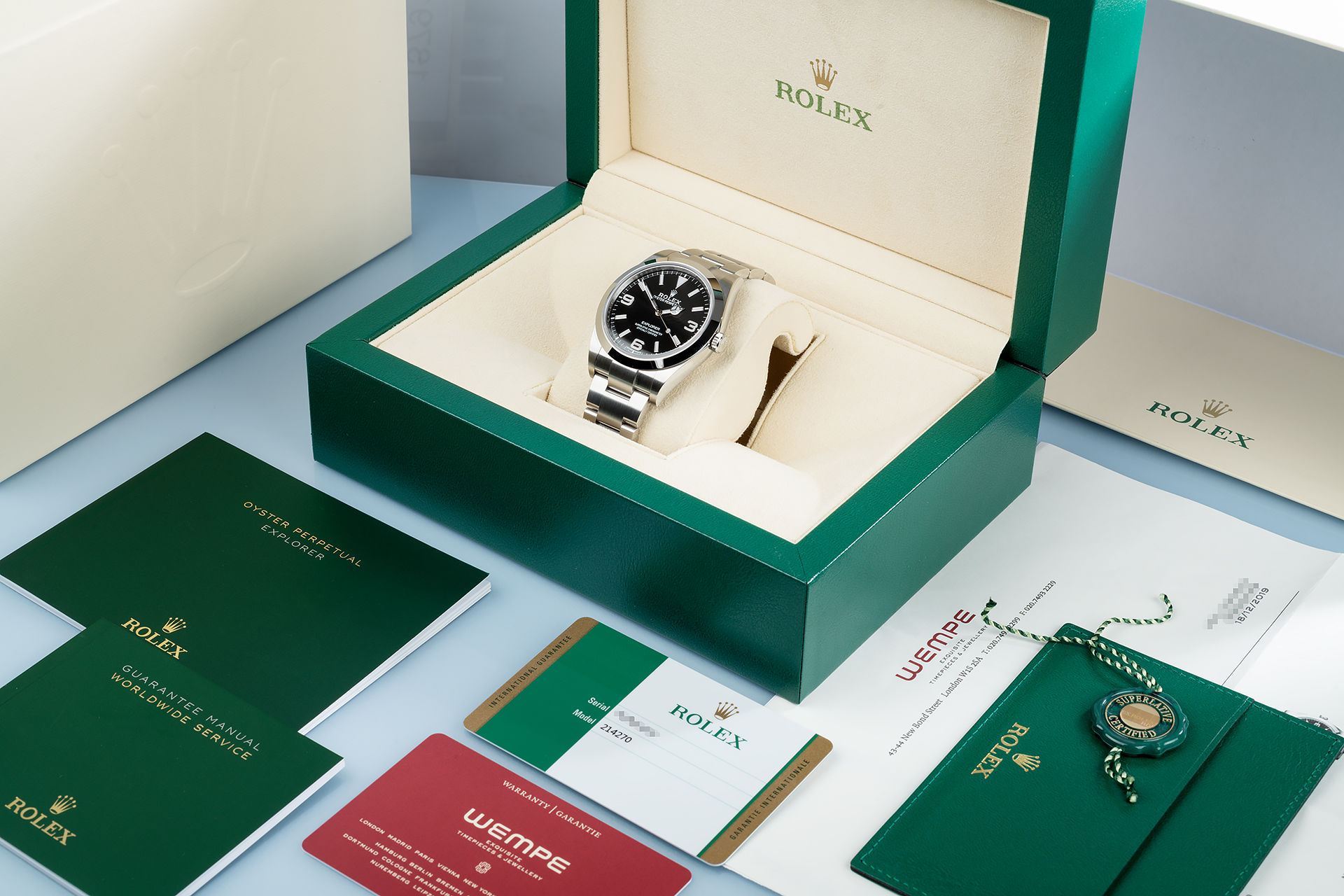 ref 214270 | Rolex Warranty to 2024 | Rolex Explorer