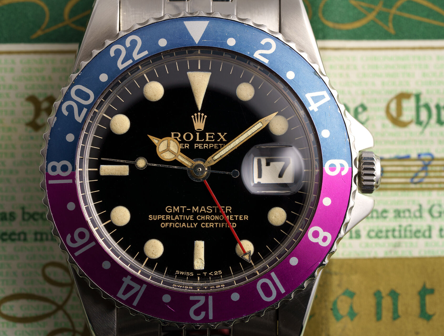 ref 1675 | Box & Certificate | Rolex GMT-Master