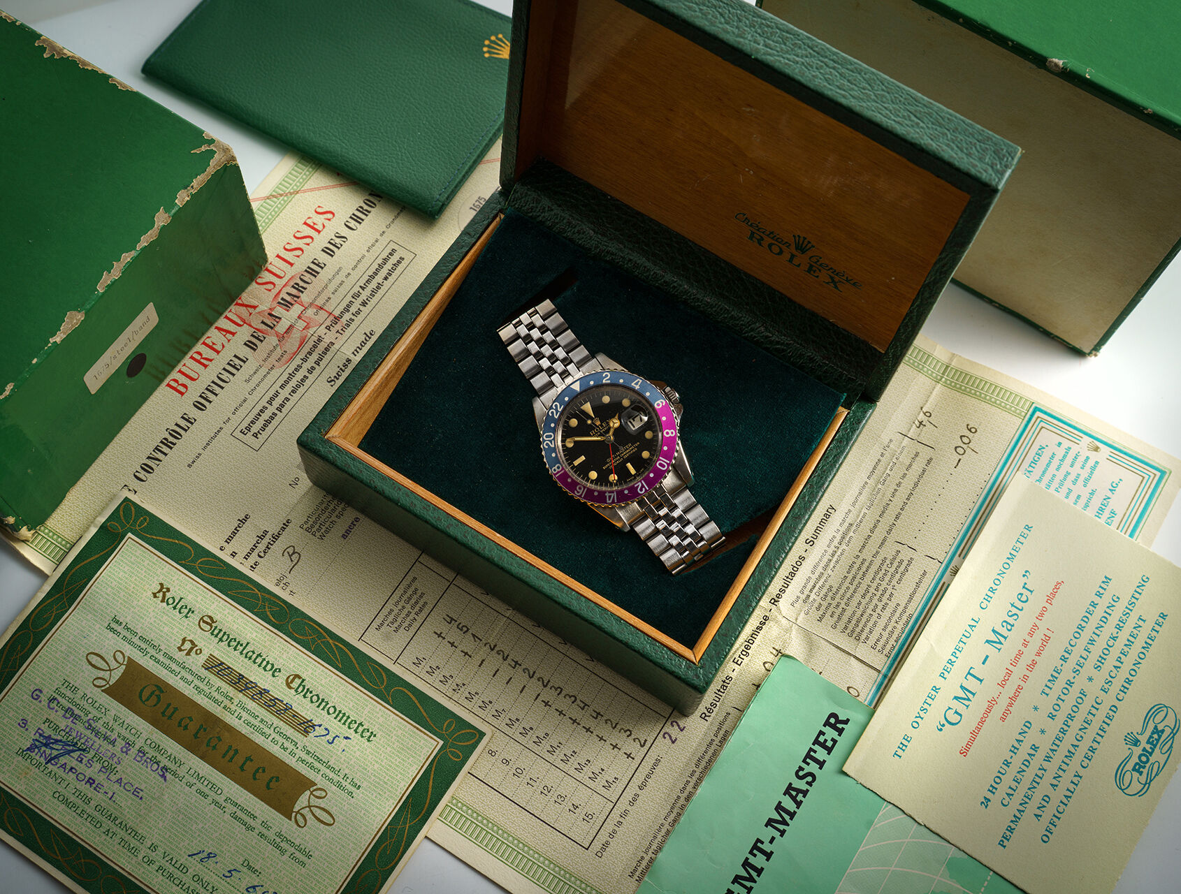 ref 1675 | Box & Certificate | Rolex GMT-Master