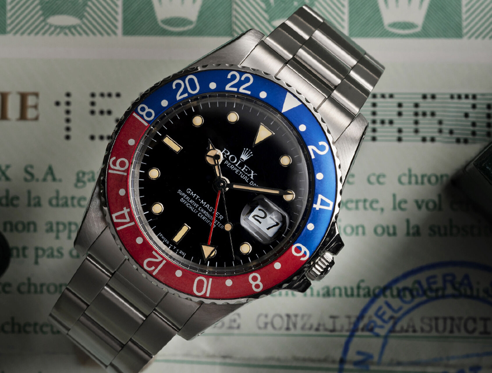 ref 16750 | Full Set - 'Transitional Pepsi' | Rolex GMT-Master
