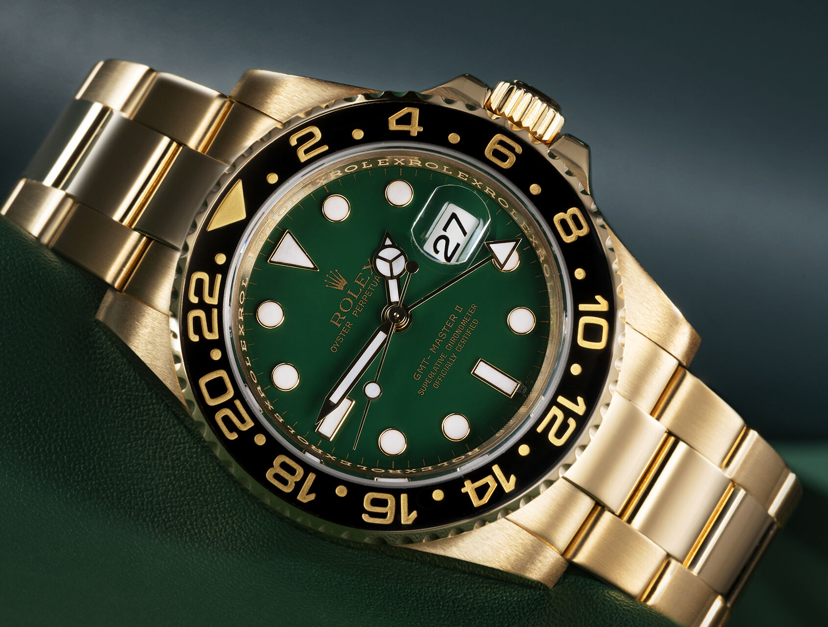 ref 116718LN | 116718LN - Green Dial | Rolex GMT-Master II