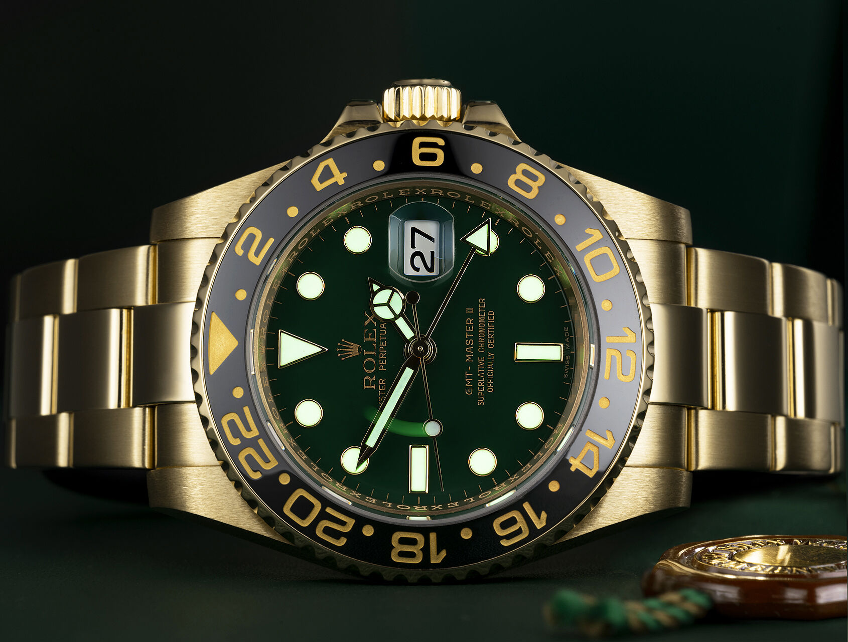 ref 116718LN | 116718LN - Green Dial | Rolex GMT-Master II