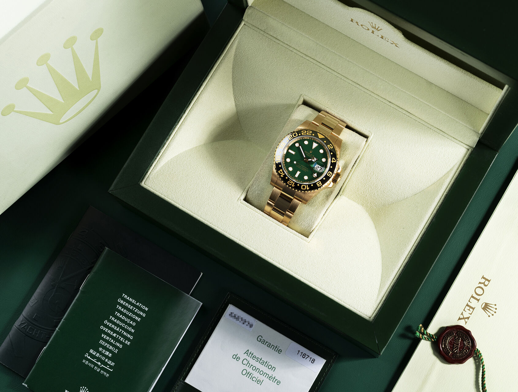 ref 116718LN | 116718LN - Green Dial | Rolex GMT-Master II