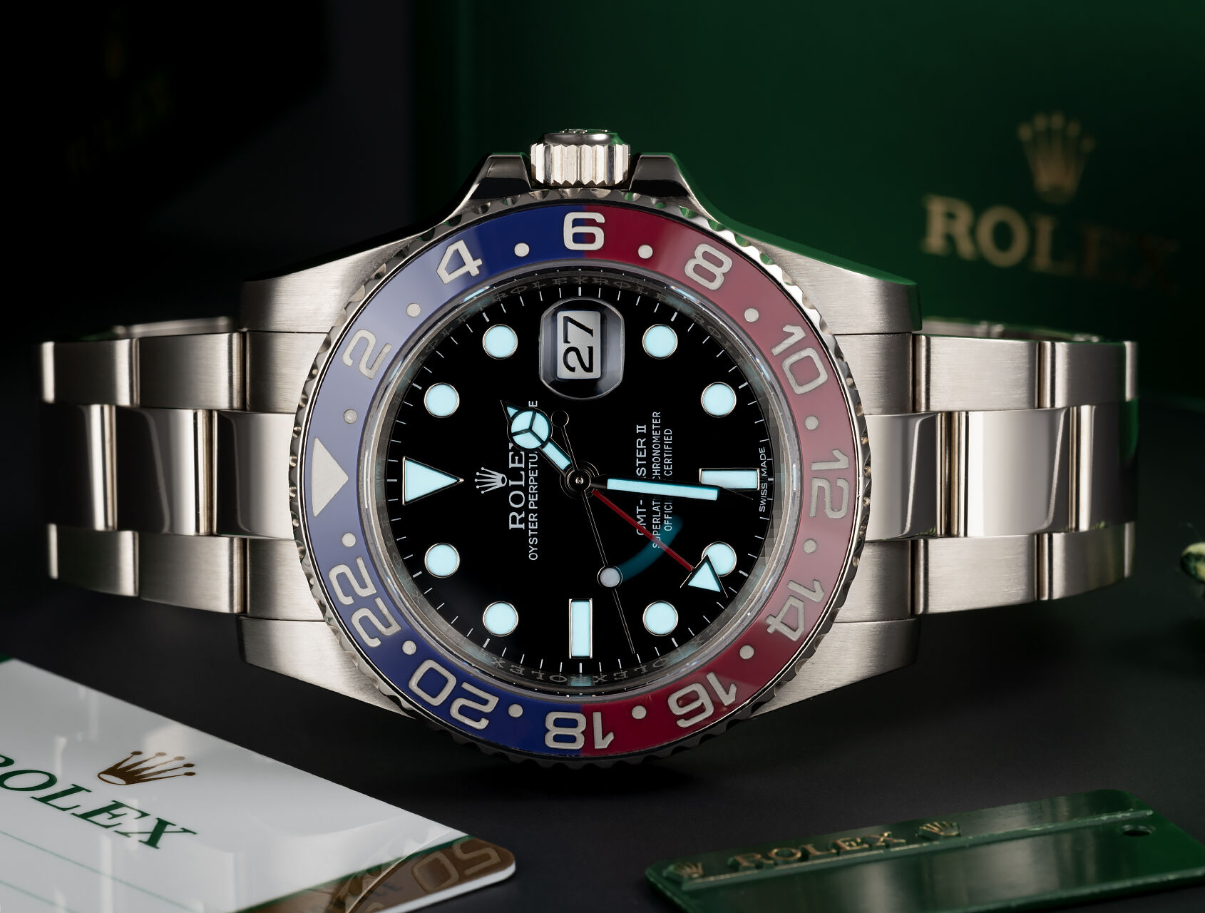 ref 116719BLRO | 116719BLRO - White Gold | Rolex GMT-Master II