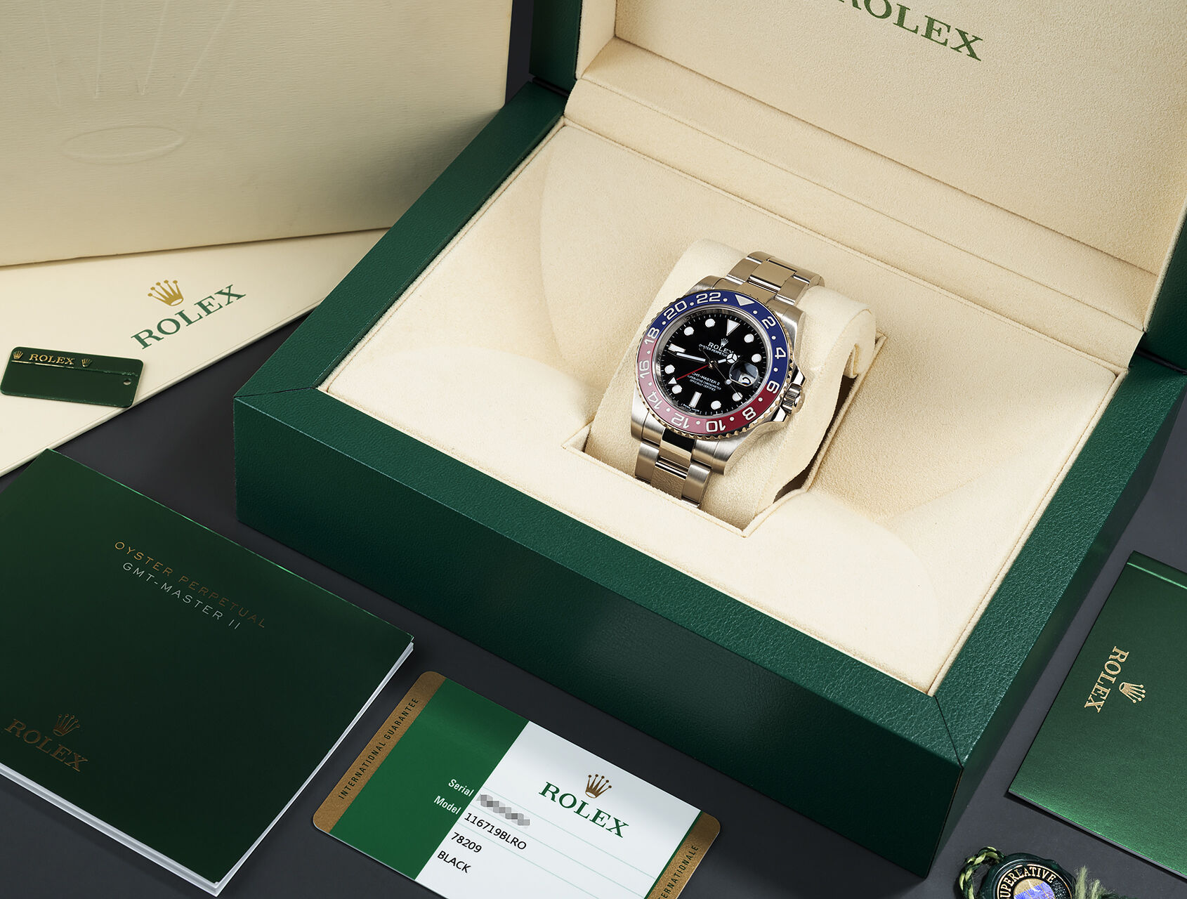 ref 116719BLRO | 116719BLRO - White Gold | Rolex GMT-Master II