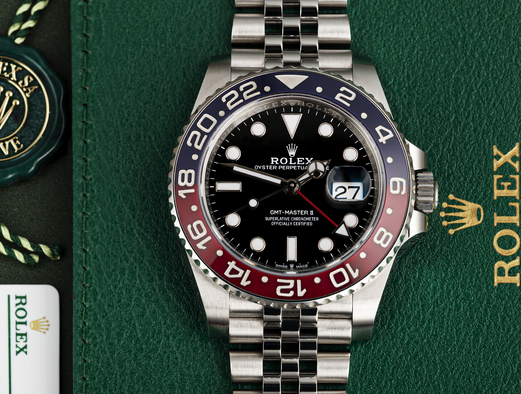 ref 126710BLRO | 126710BLRO - Box & Certificate | Rolex GMT-Master II