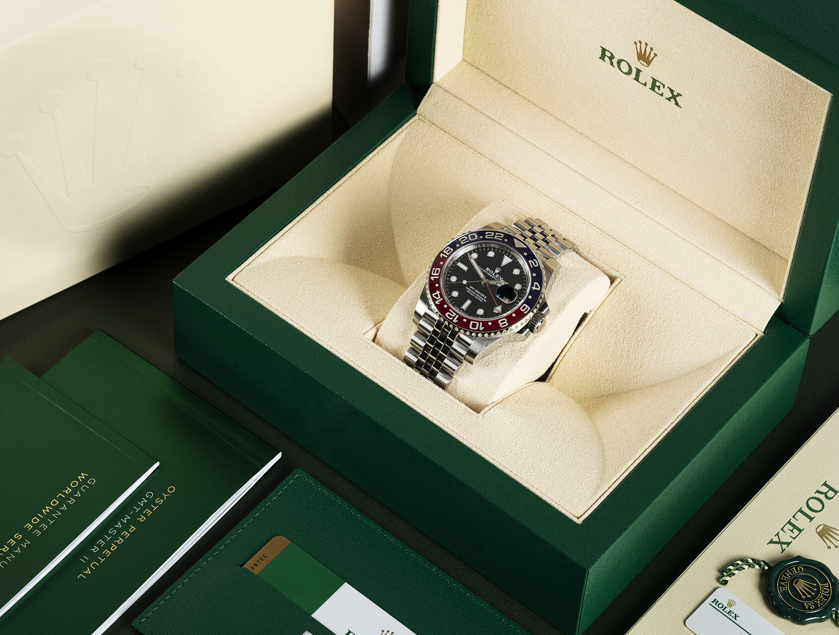 ref 126710BLRO | 126710BLRO - Box & Certificate | Rolex GMT-Master II