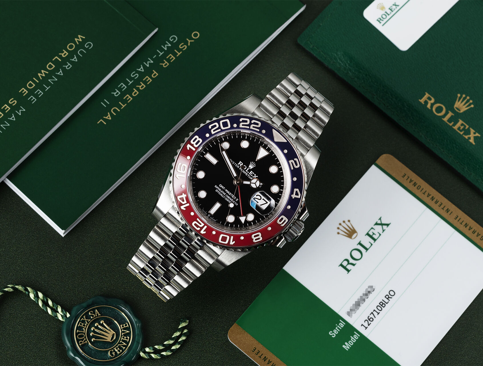 ref 126710BLRO | 126710BLRO - Box & Certificate | Rolex GMT-Master II
