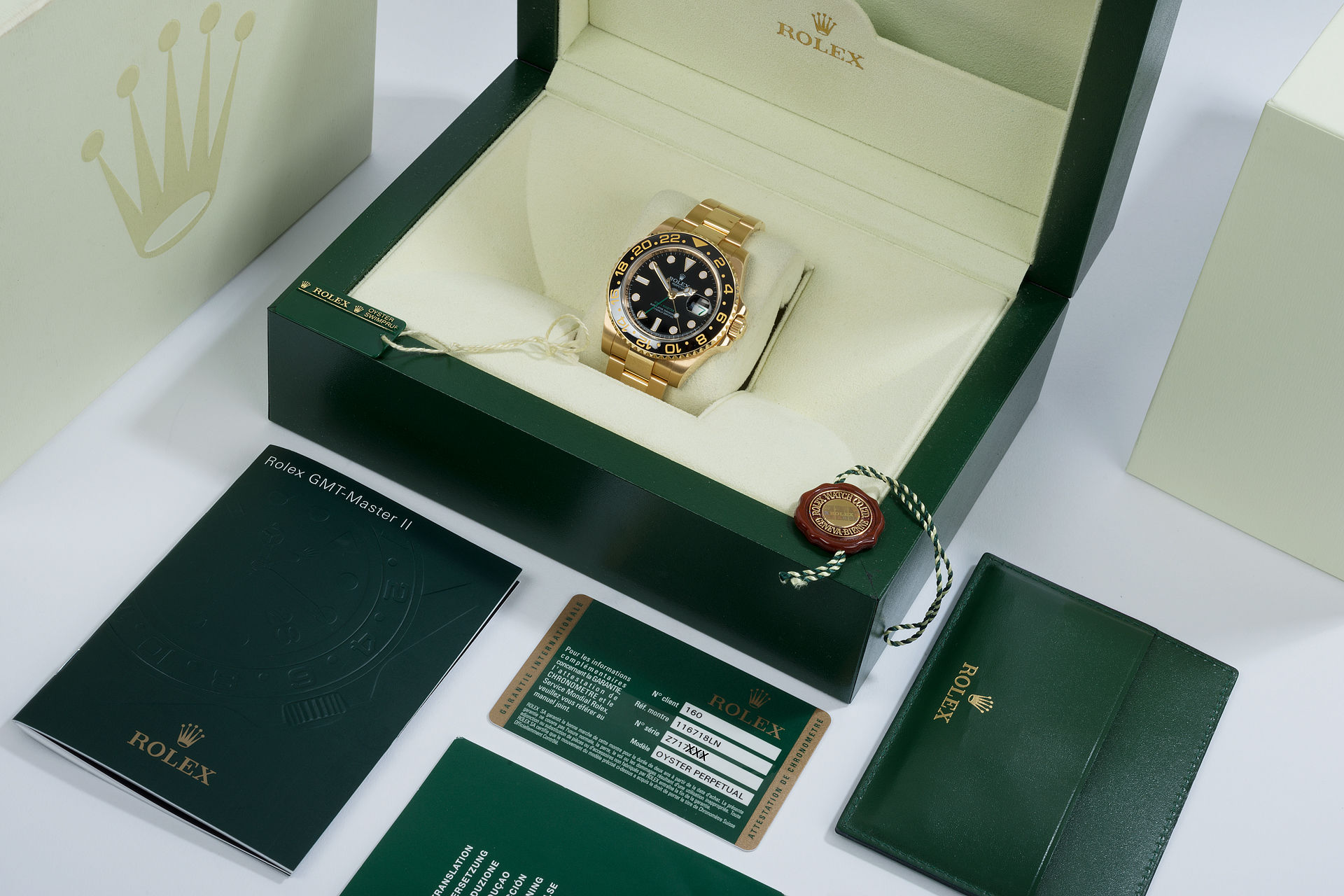 ref 116718LN | 18ct Yellow Gold 'Full Set' | Rolex GMT-Master II