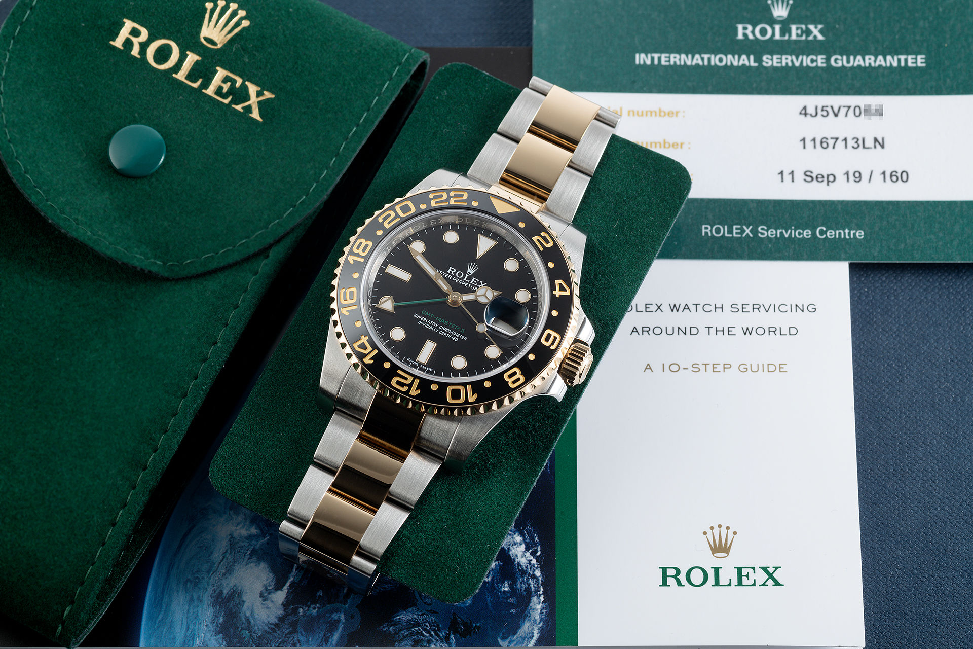 ref 116713LN | 2 Year Rolex Service Warranty | Rolex GMT-Master II