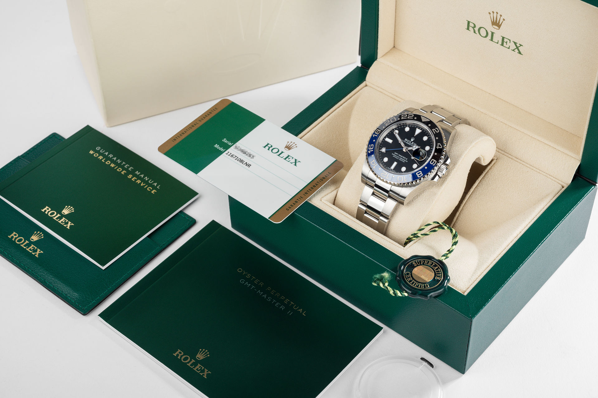 ref 116710BLNR | Batman 5 Year Warranty | Rolex GMT-Master II