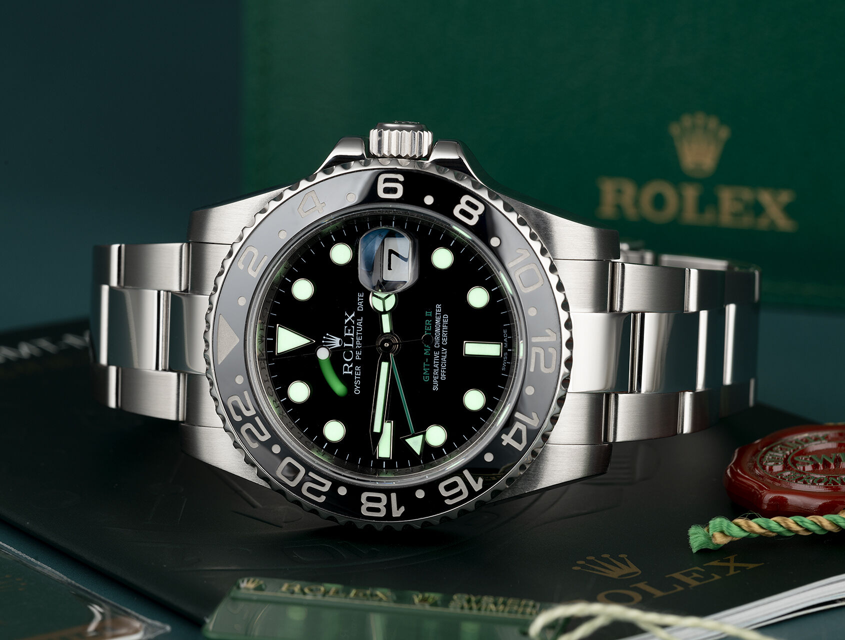 ref 116710LN | 116710LN - Box & Certificate | Rolex GMT-Master II