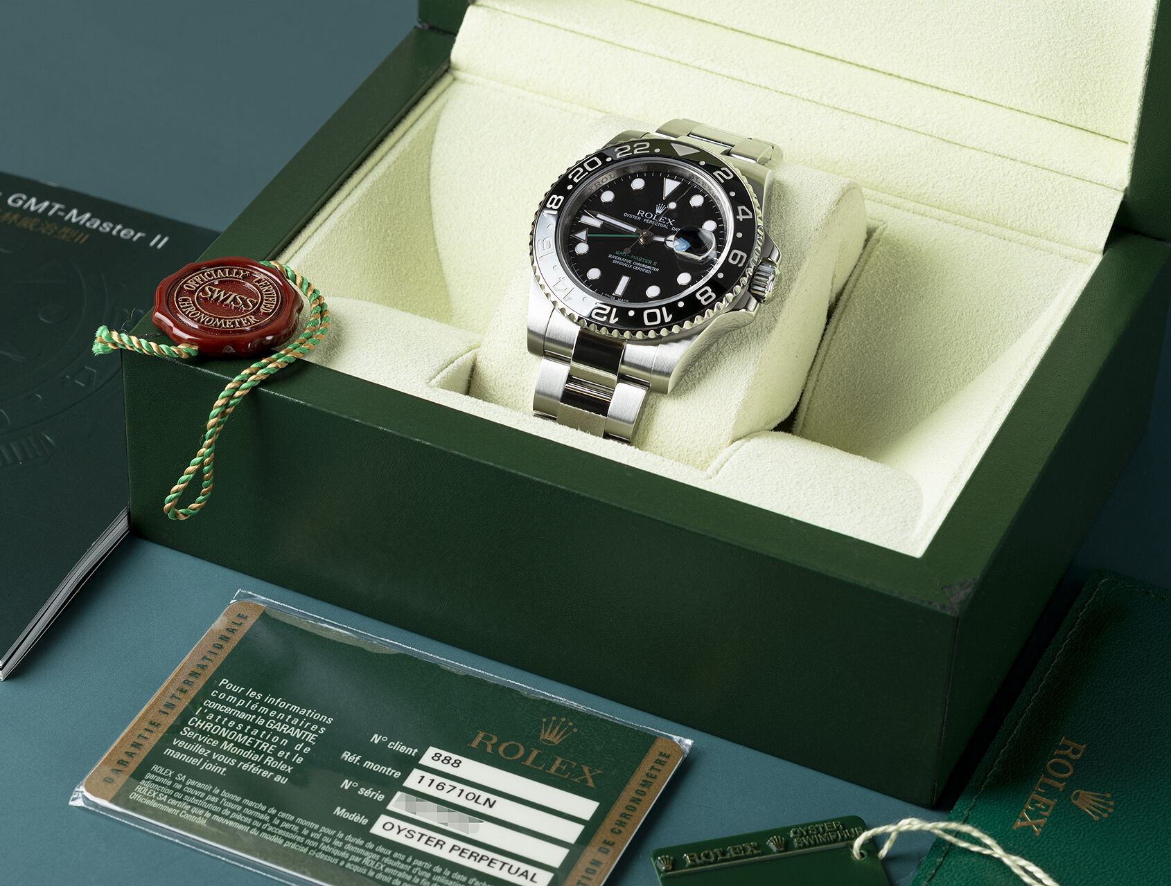 ref 116710LN | 116710LN - Box & Certificate | Rolex GMT-Master II