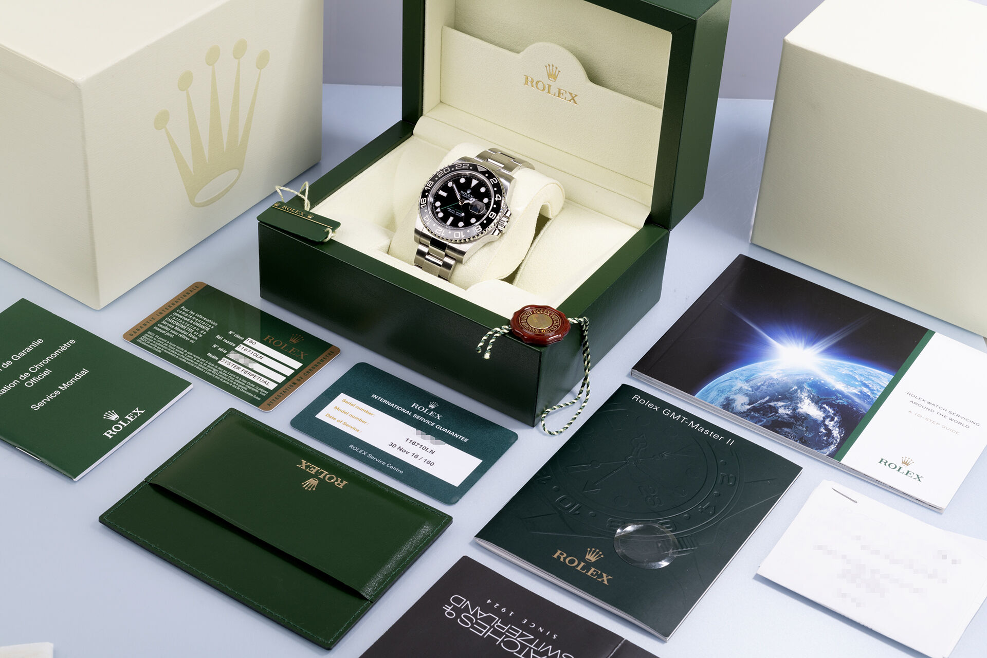 ref 116710LN | Box & Certificate - Final Series | Rolex GMT-Master II