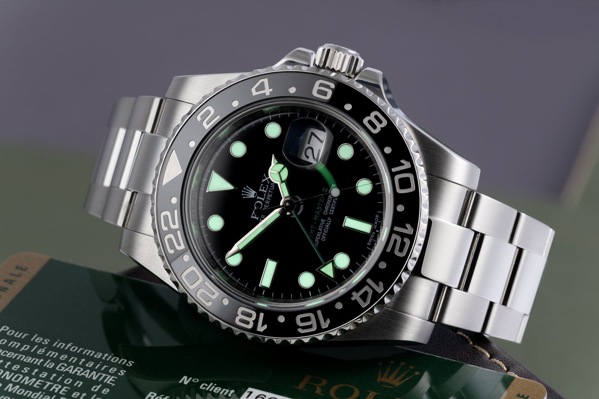 ref 116710LN | Box & Certificate - Final Series | Rolex GMT-Master II
