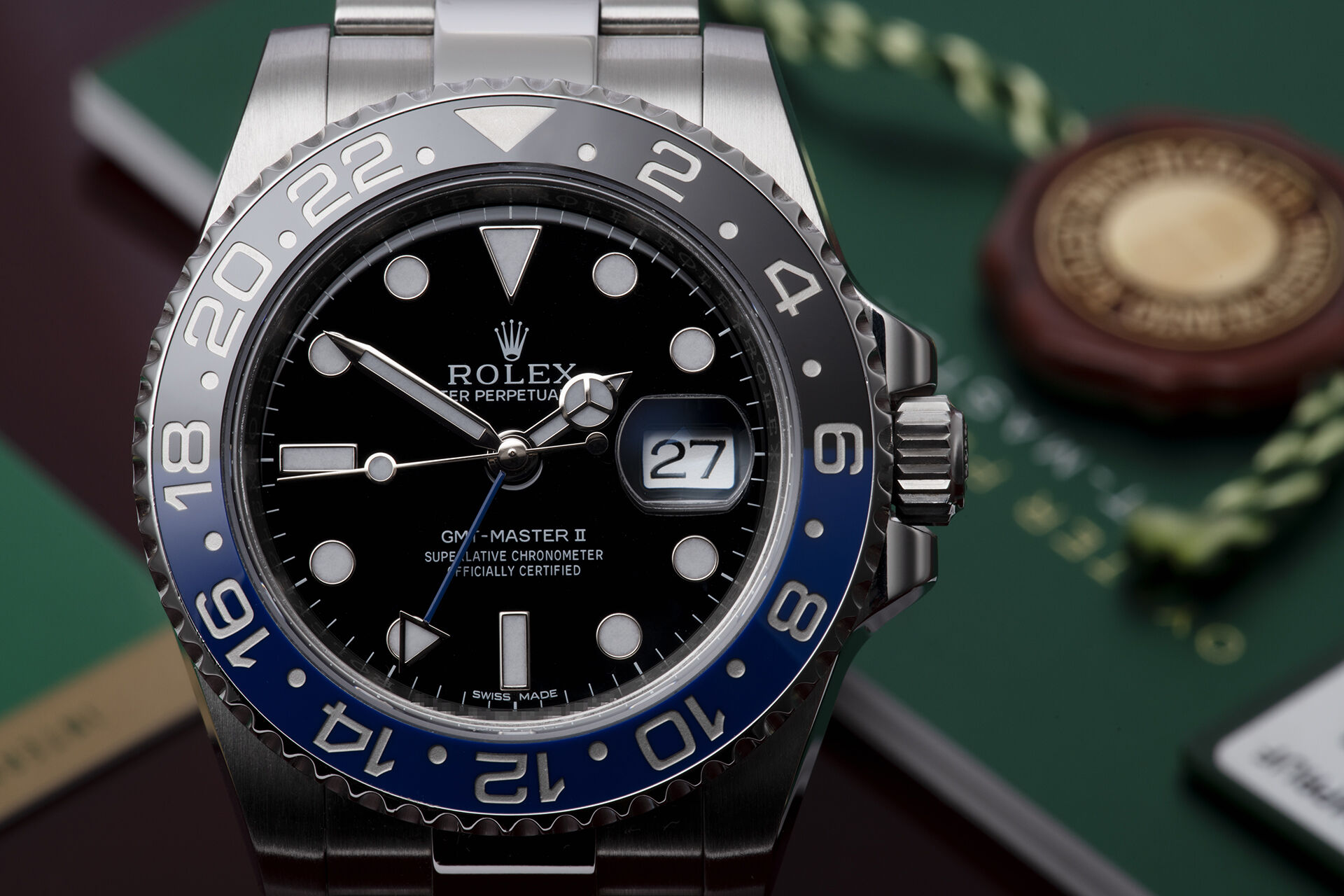 ref 116710BLNR | Box & Certificate | Rolex GMT-Master II