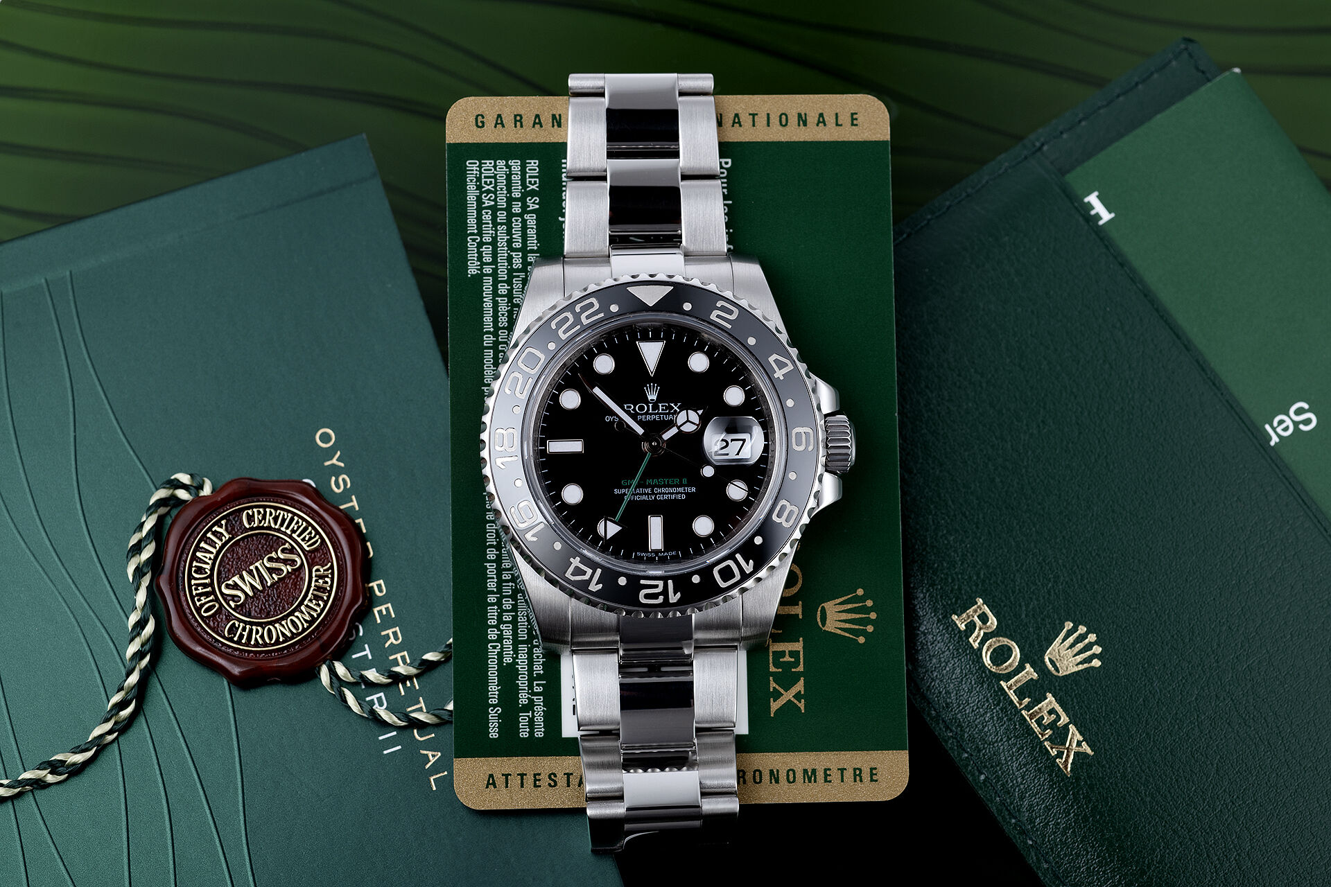 ref 116710LN | Box & Certificate | Rolex GMT-Master II