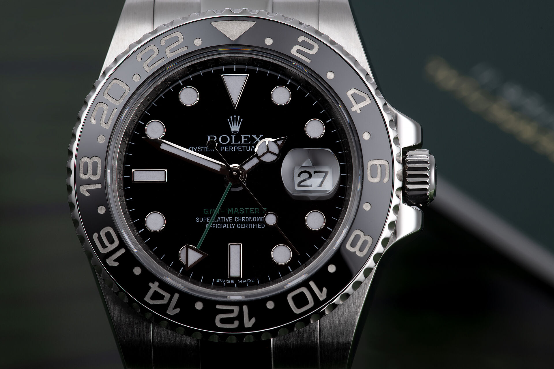 ref 116710LN | Box & Certificate | Rolex GMT-Master II