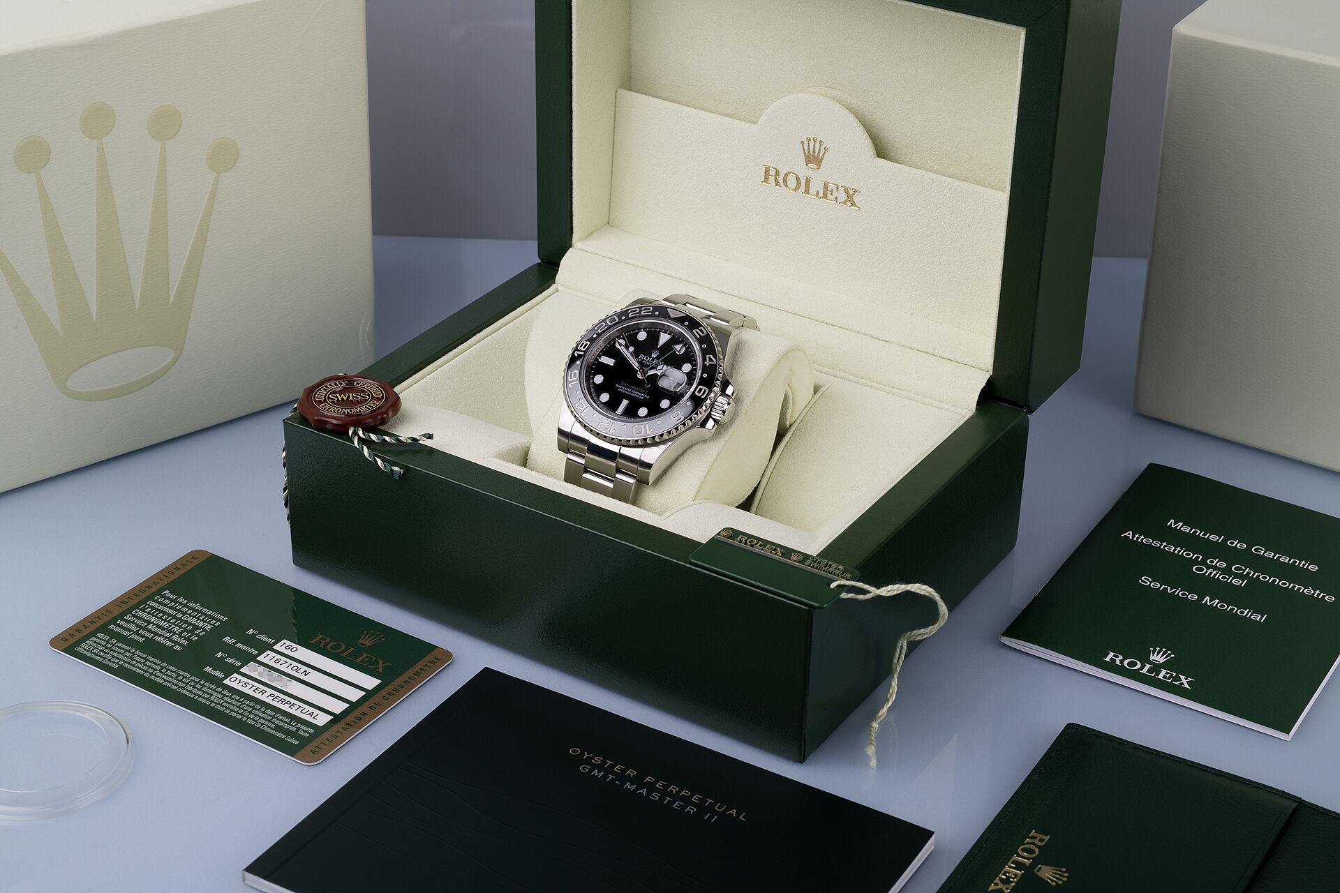 ref 116710LN | Box & Certificate | Rolex GMT-Master II