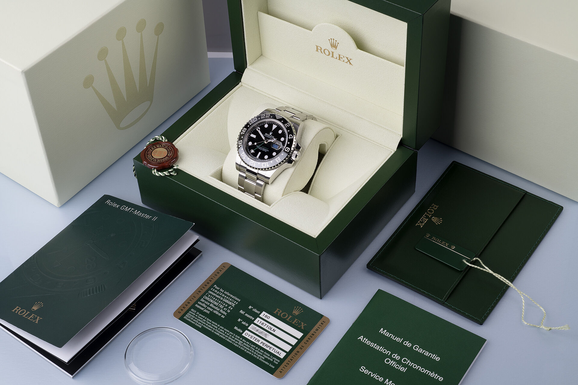 ref 116710LN | Box & Certificate | Rolex GMT-Master II