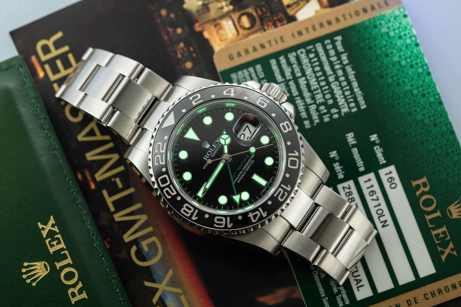 ref 116710LN | 'Cerachrom Bezel' Box & Papers  | Rolex GMT-Master II