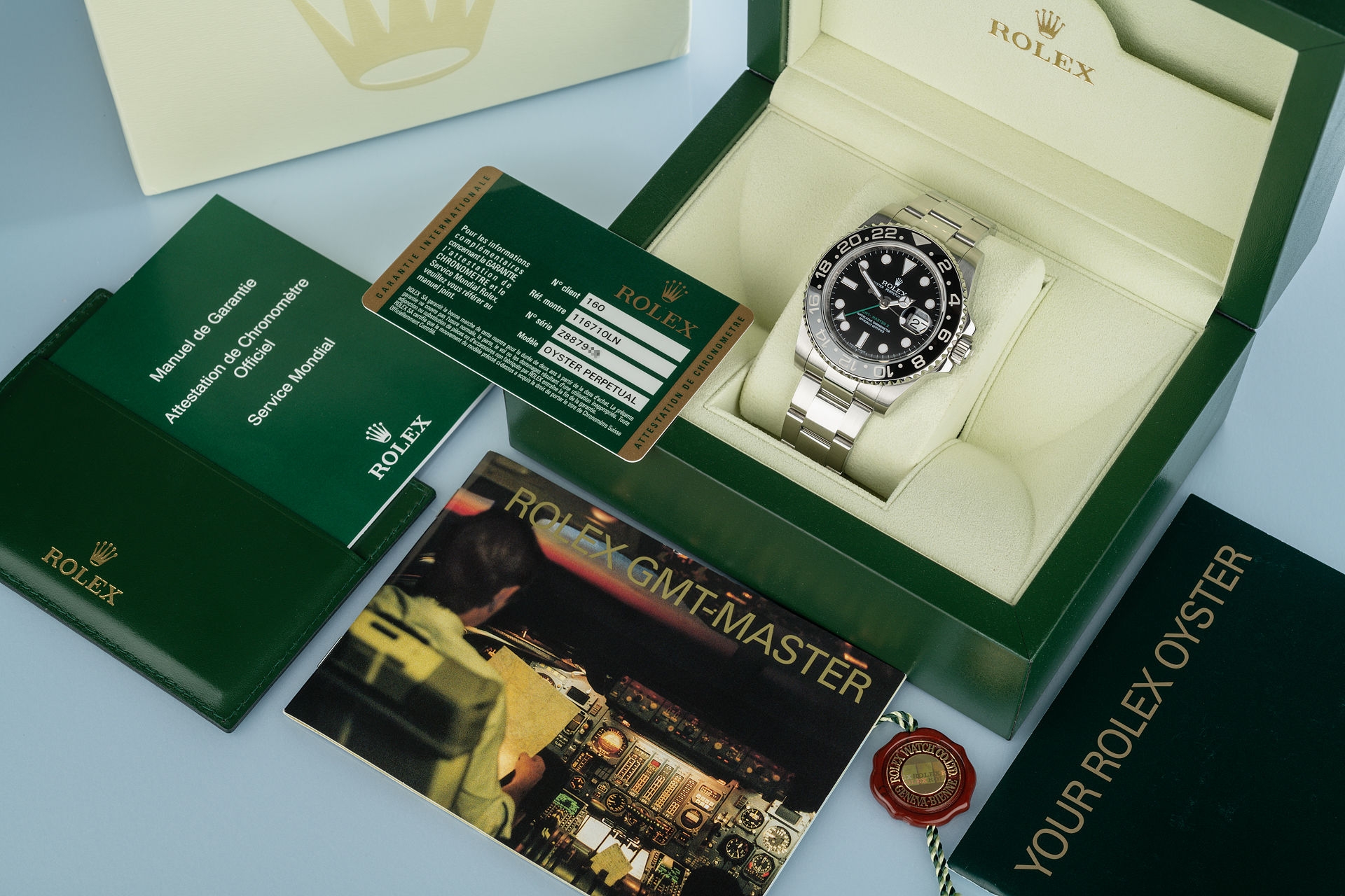 ref 116710LN | 'Cerachrom Bezel' Box & Papers  | Rolex GMT-Master II