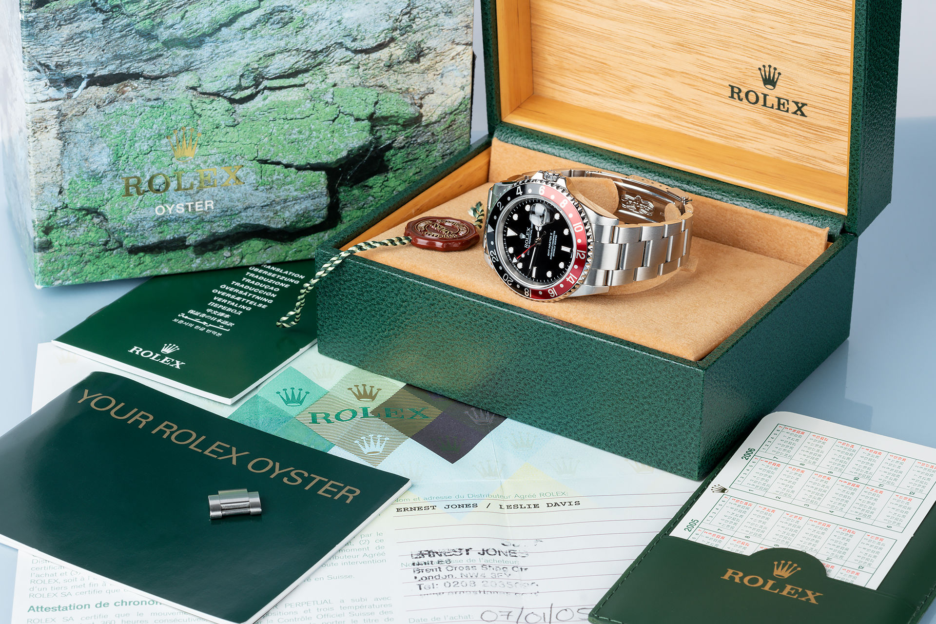 ref 16710 | 'Coke Bezel' Box & Papers | Rolex GMT-Master II