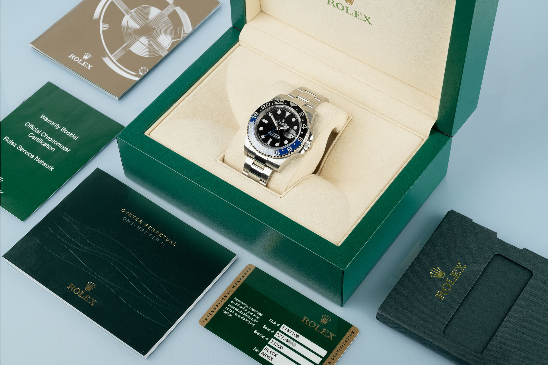 Complete Set "1st Series" | ref 116710BLNR | Rolex GMT-Master II