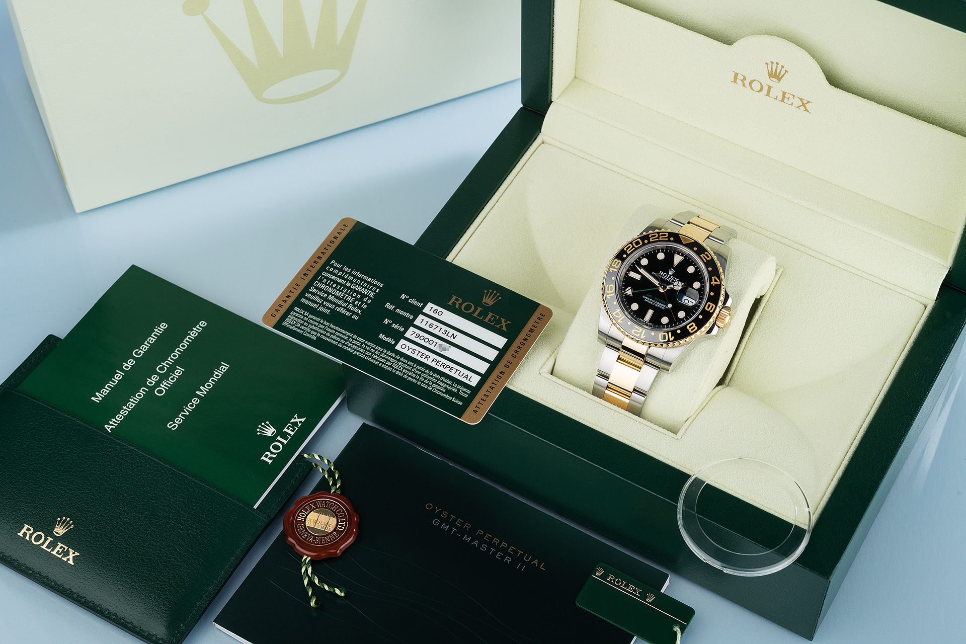 ref 116713LN | 'Complete Set' Triple Time-Zone | Rolex GMT-Master II