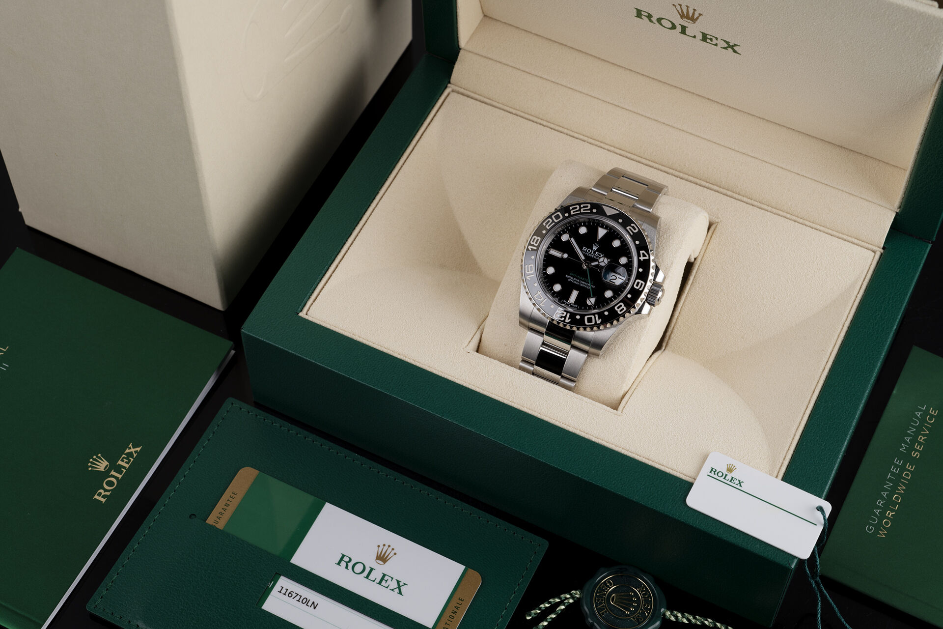 ref 116710LN | Rolex Warranty to 2024 | Rolex GMT-Master II