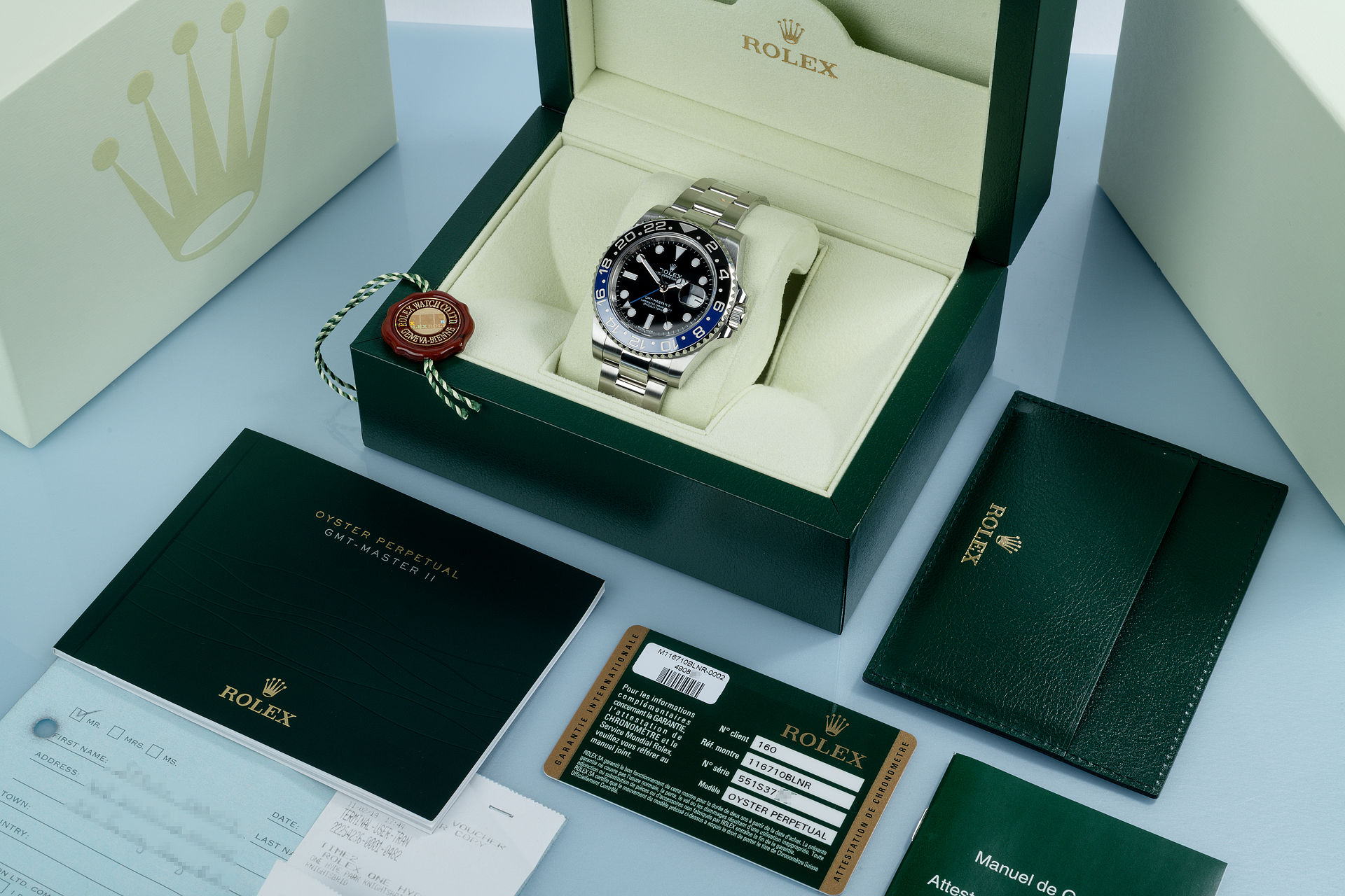 Full Set "Blue & Black" | ref 116710BLNR | Rolex GMT-Master II